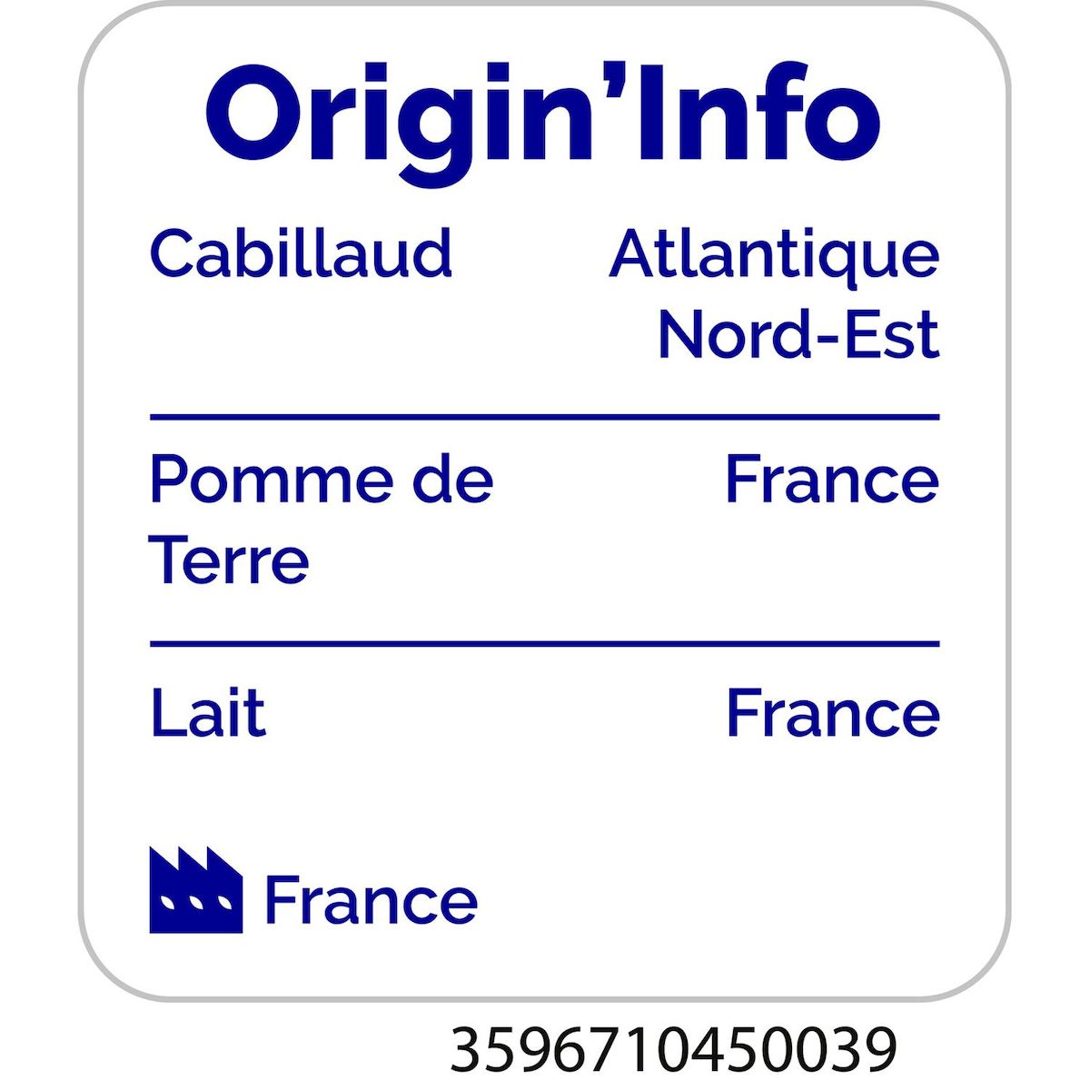 AUCHAN Brandade de morue parmentière 2 parts 600g