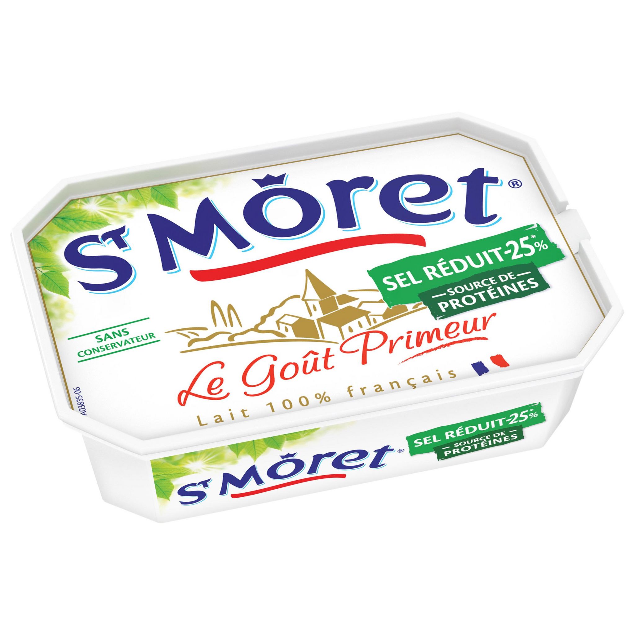 Voir la diapositive 1 : ST MORET Fromage à tartiner sel réduit -25% 150g