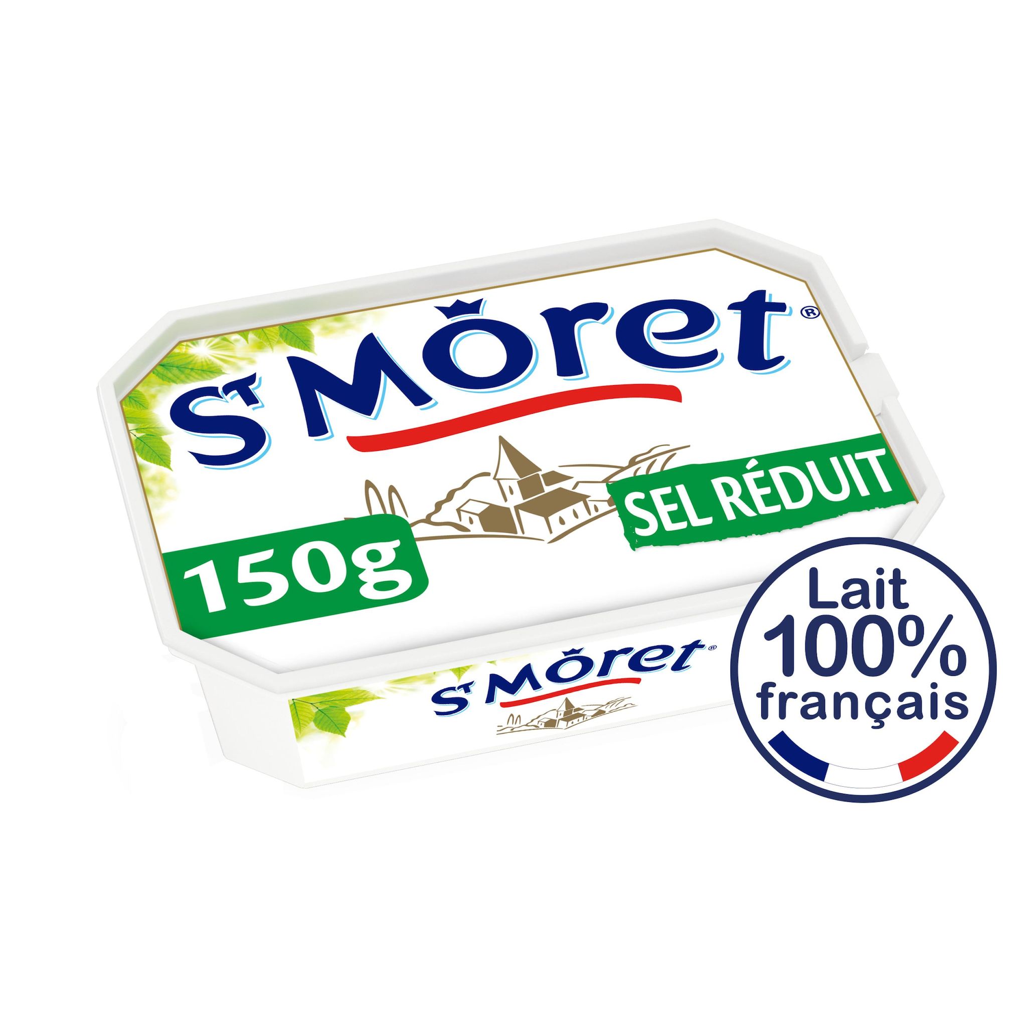 Voir la diapositive 2 : ST MORET Fromage à tartiner sel réduit -25% 150g