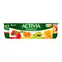 ACTIVIA Probiotiques - Yaourt au bifidus fraise abricot kiwi mangue 8x125g