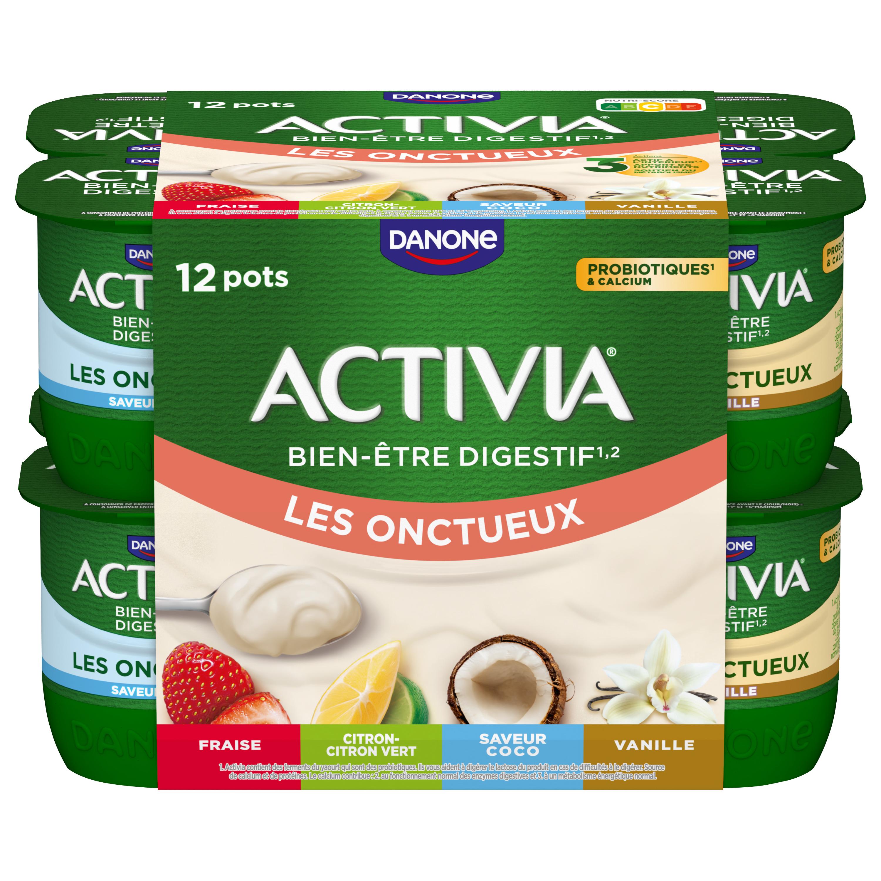 ACTIVIA Yaourts aux fruits mixés bifidus 12x125g