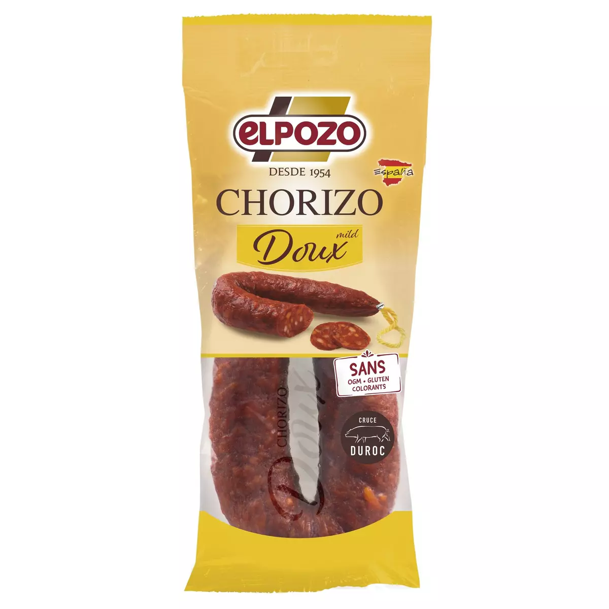 EL POZO Chorizo doux sans gluten et colorants 200g