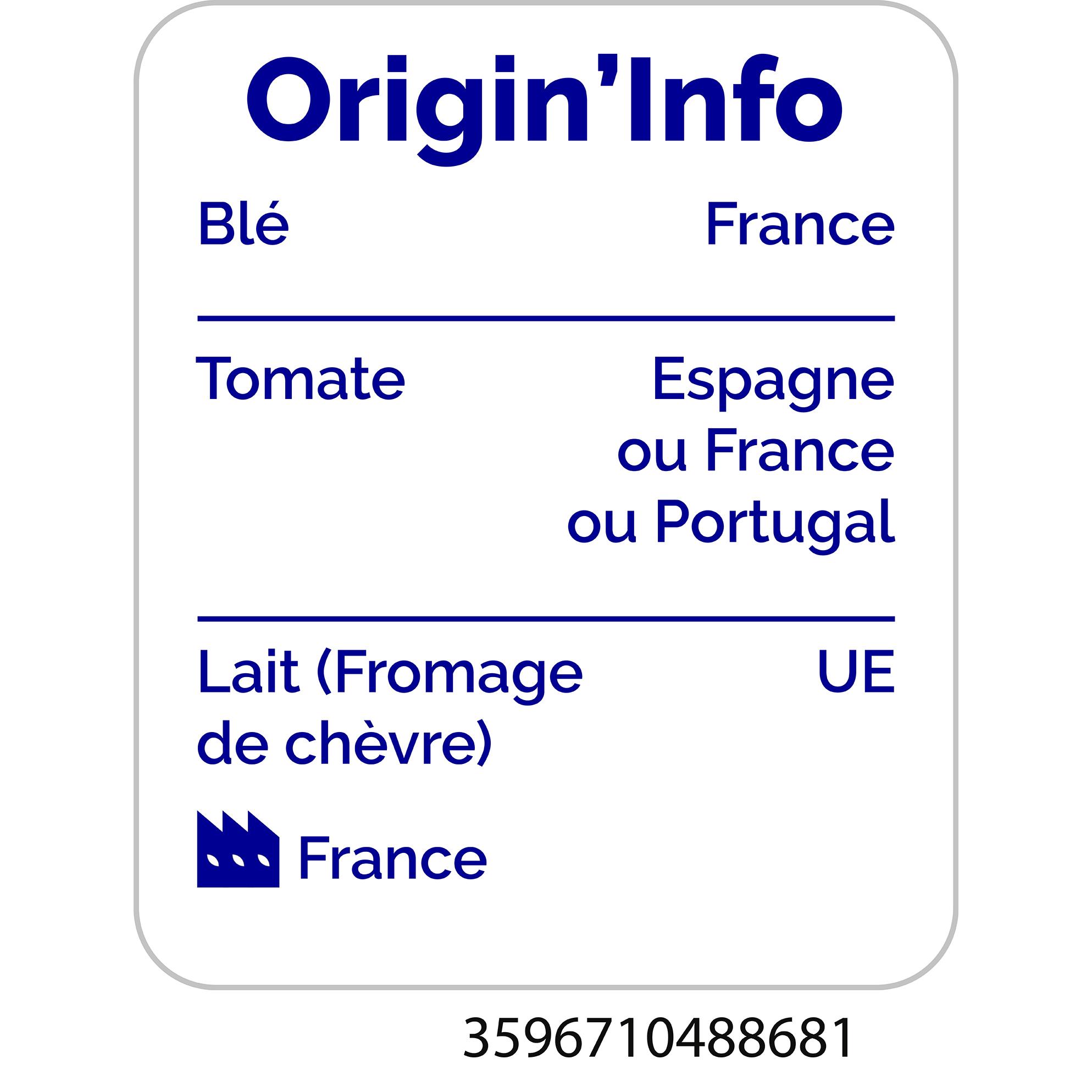 Voir la diapositive 3 : AUCHAN Pizza chèvre et lardons fumés 450g