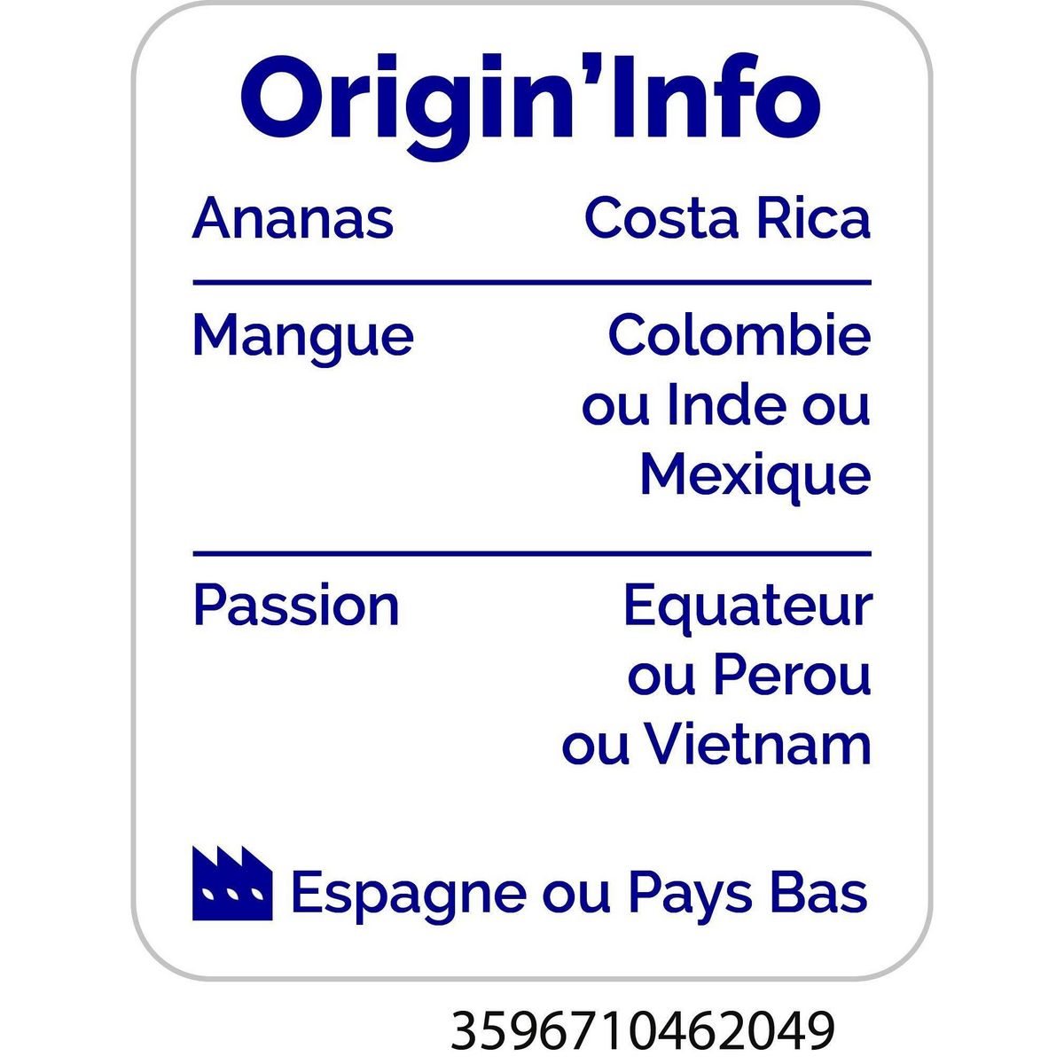 AUCHAN Smoothie ananas mangue 75cl