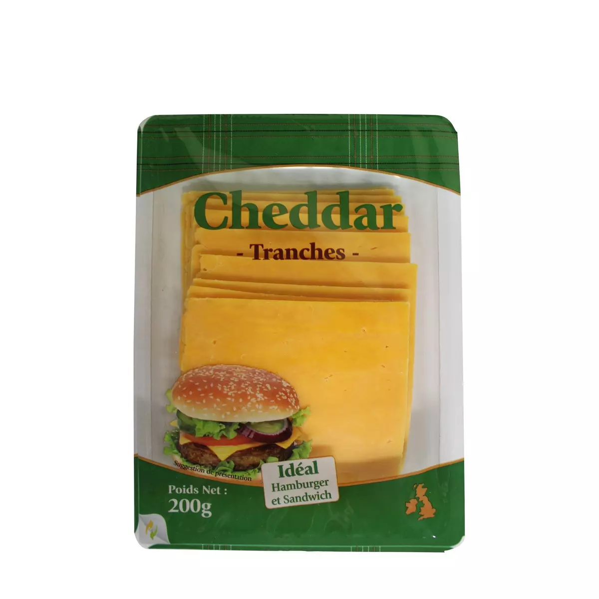 Cheddar en tranches idéal hamburger et sandwich  200g