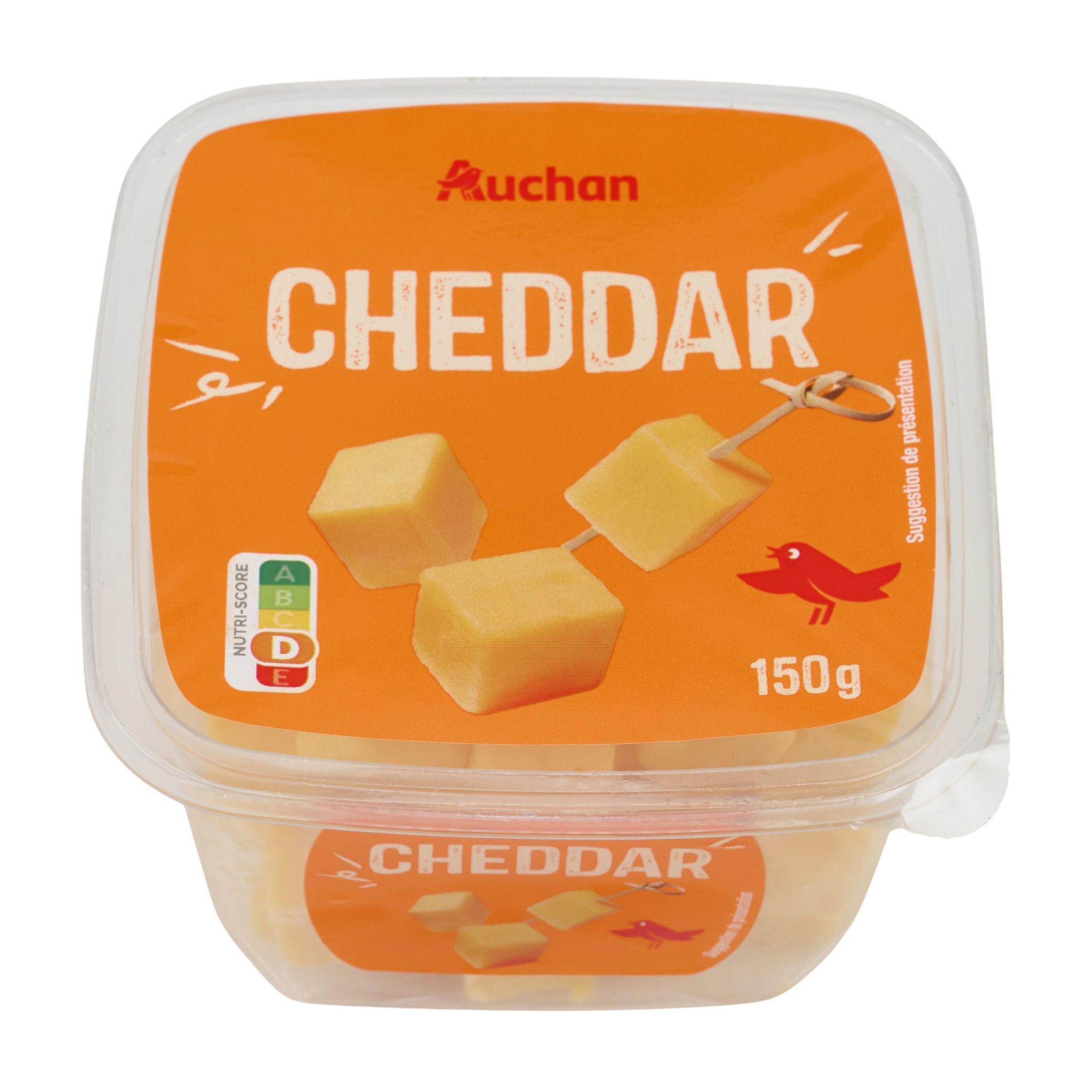 Voir la diapositive 3 : AUCHAN Dès de cheddar 150g