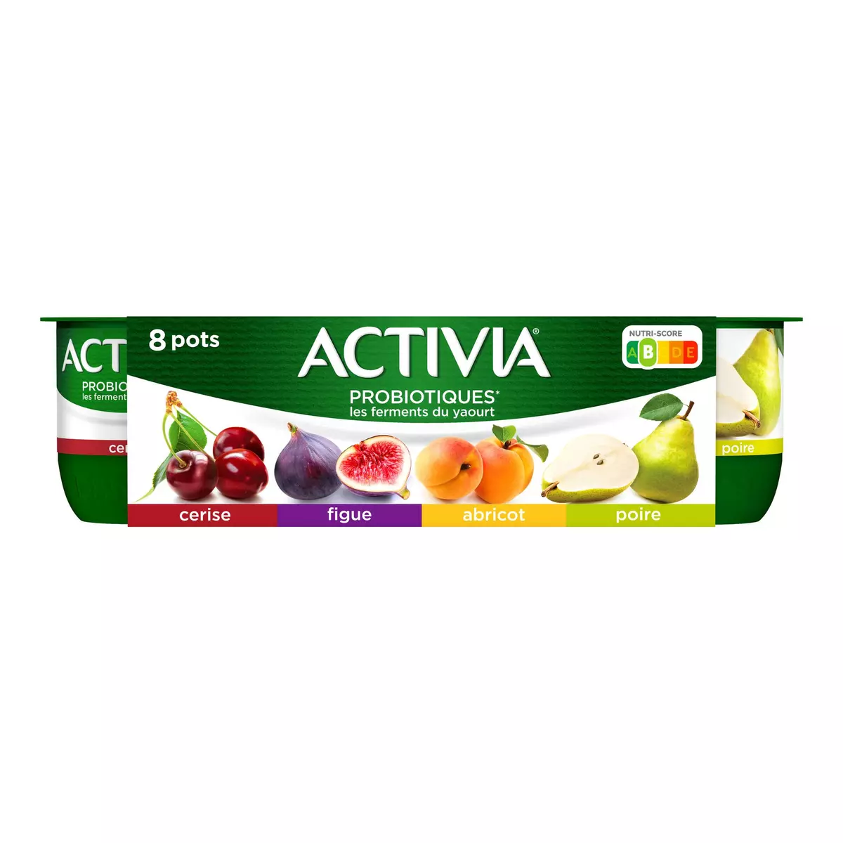 ACTIVIA Probiotique-yaourt au bifidus aux fruits panachés 3x125g