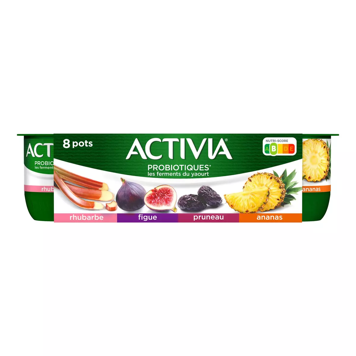 ACTIVIA Probiotiques - Yaourt au bifidus aux fruits panaché 8x125g