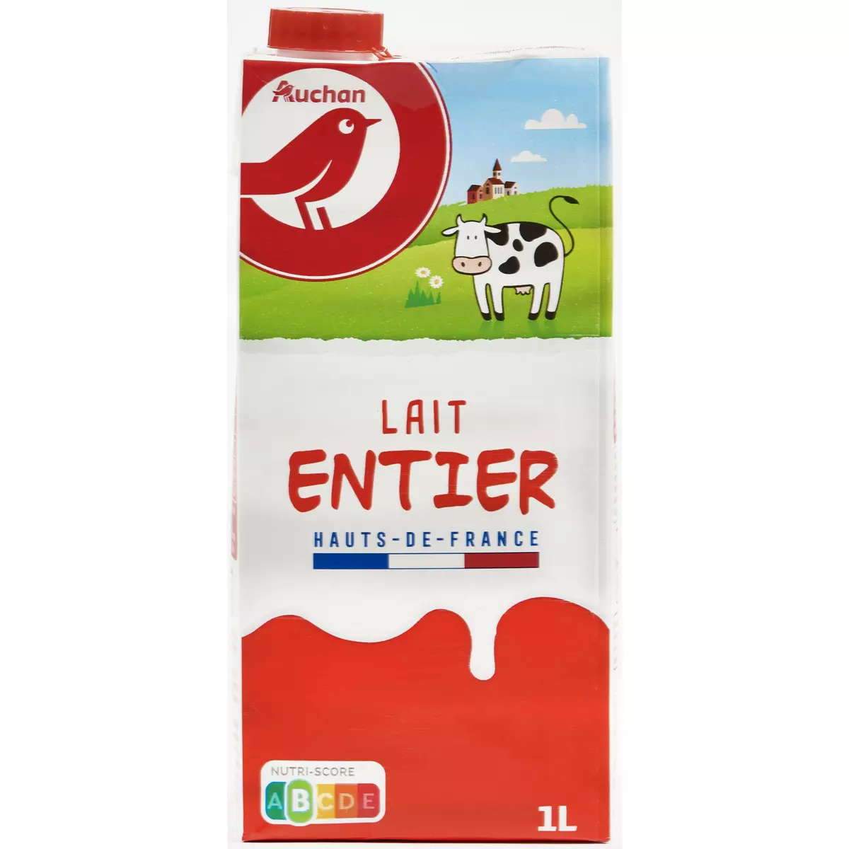 AUCHAN Lait entier 1l