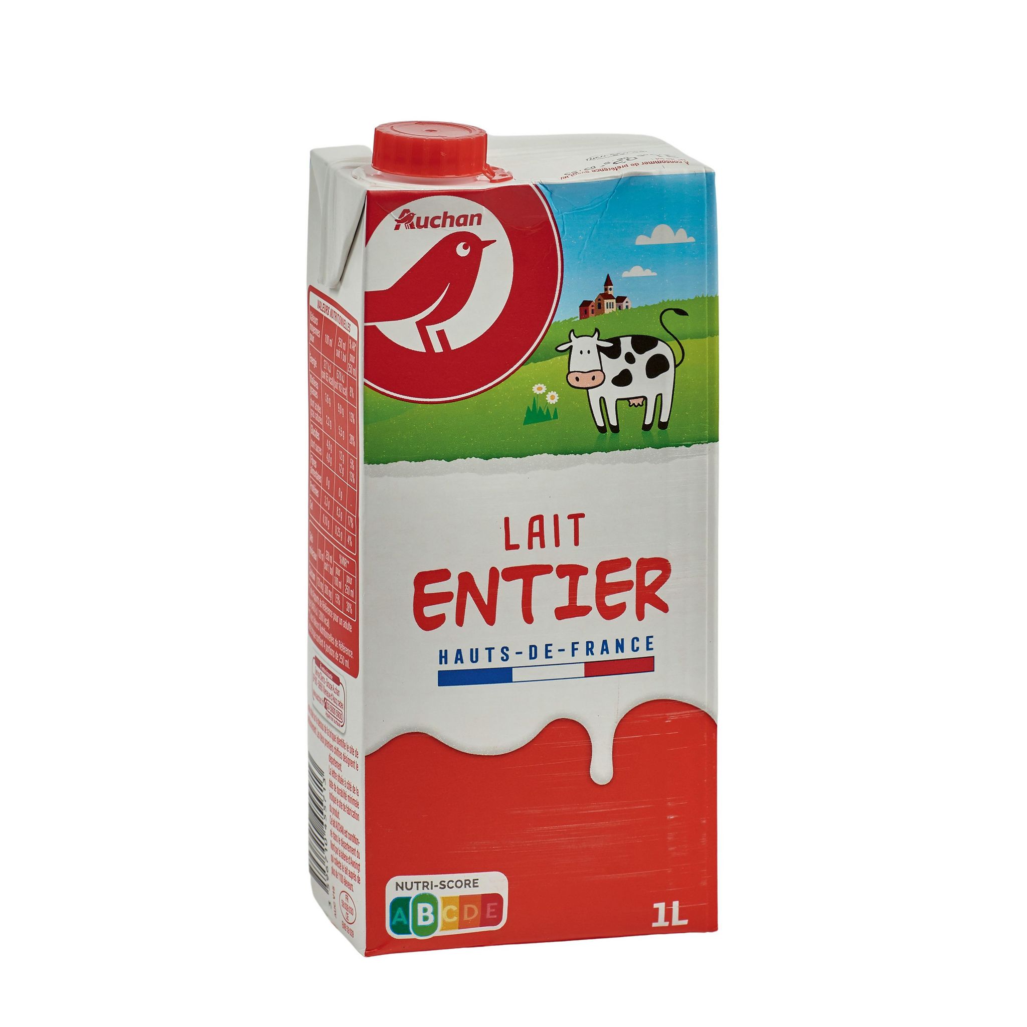 Voir la diapositive 2 : AUCHAN Lait entier 1l