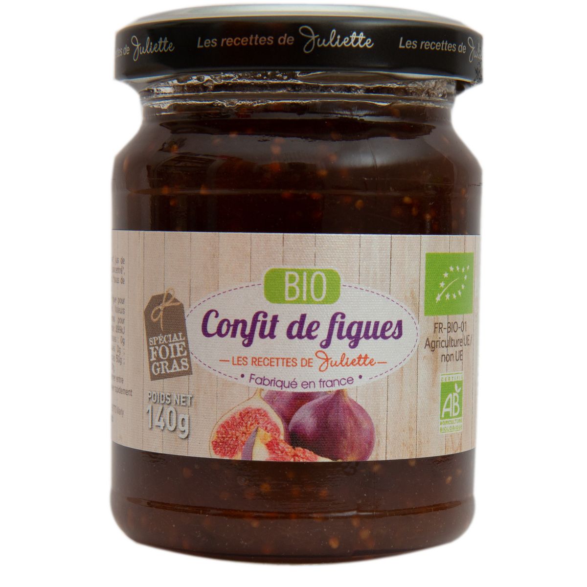 LES RECETTES DE JULIETTE Confit de figue bio 140g