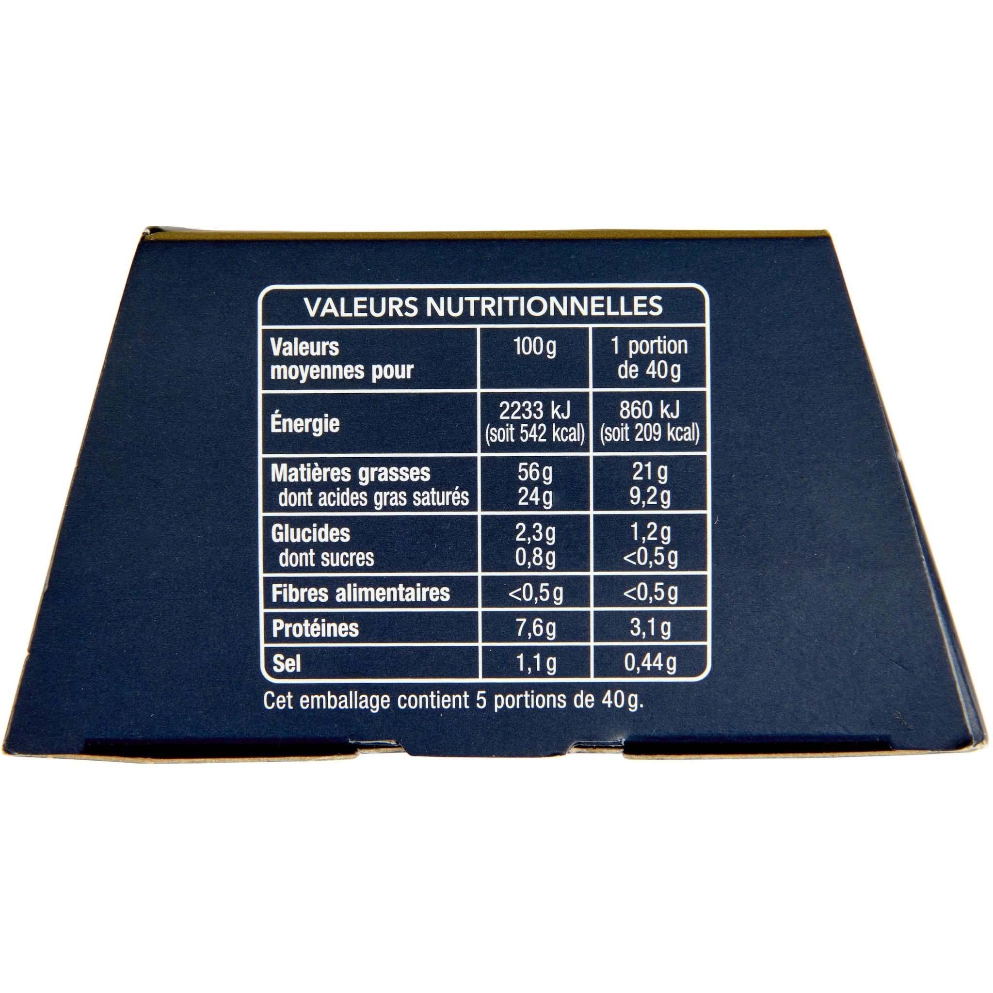 Voir la diapositive 4 : AUCHAN COLLECTION Foie gras de canard entier du Sud-Ouest 5 parts 200g