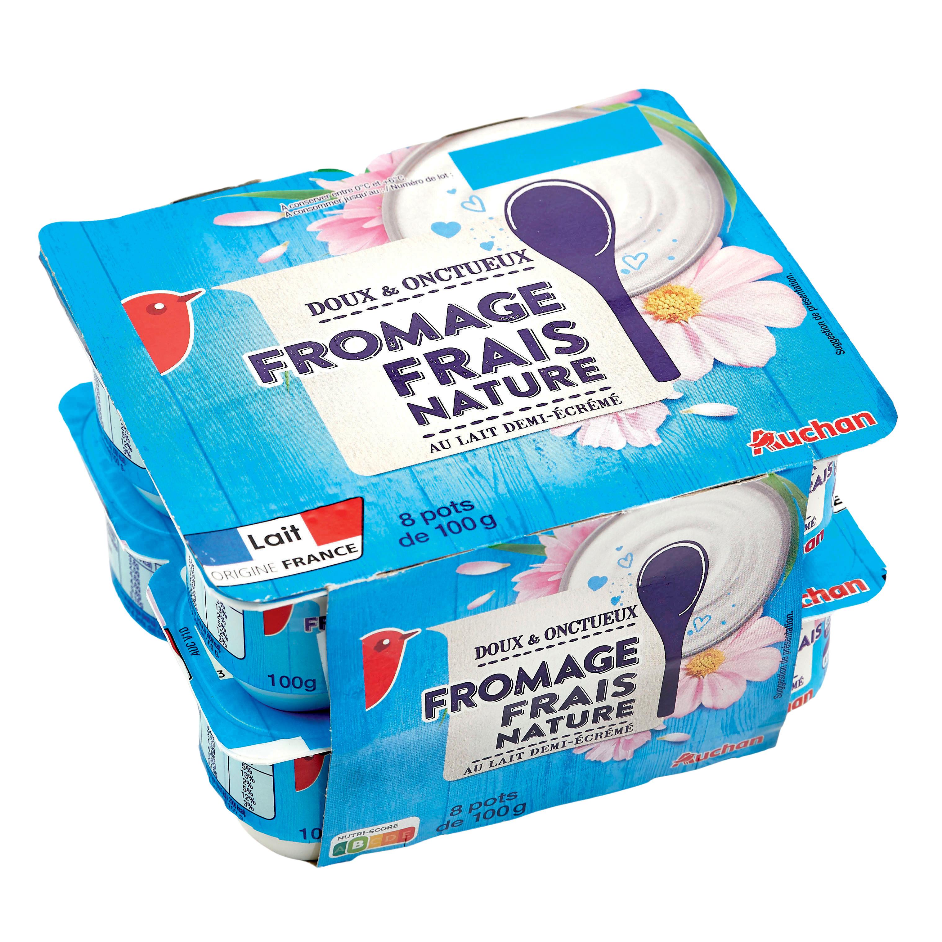 Voir la diapositive 3 : AUCHAN Fromage blanc 3.7% MG 8x100g