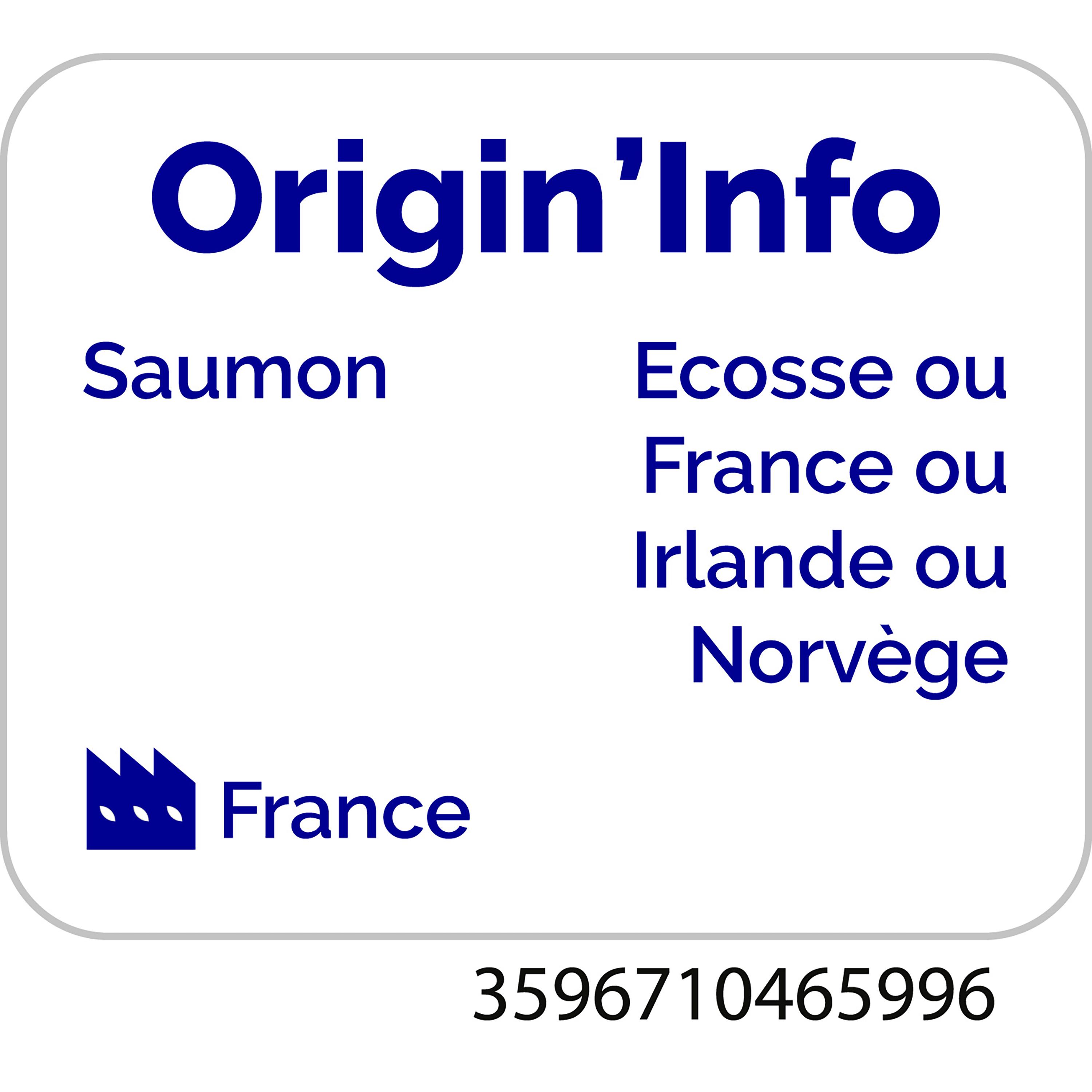 Voir la diapositive 4 : AUCHAN Saumon fumé au bois de hêtre spécial verrine 90g