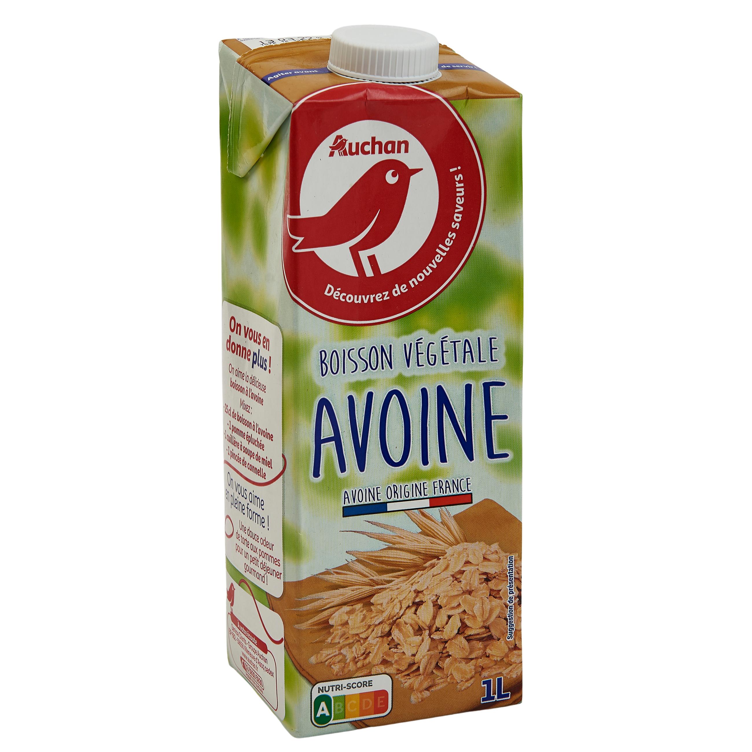 Voir la diapositive 2 : AUCHAN Boisson végétale à base d'avoine 1l