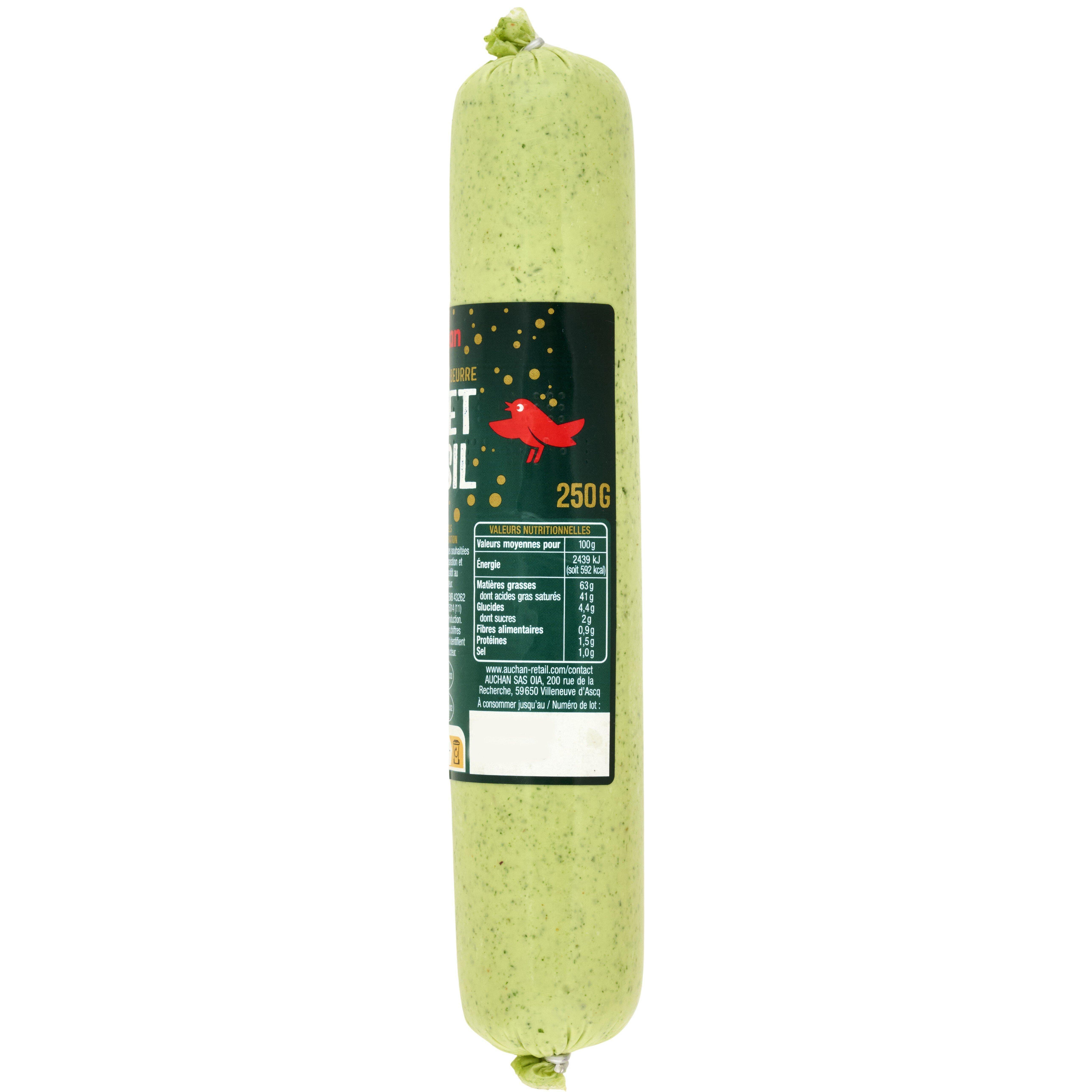 Voir la diapositive 2 : AUCHAN Spécialité au beurre d'ail et persil 1 pièce 250g
