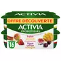 ACTIVIA Probiotiques - yaourt au bifidus aux fruits fraise abricot rhubarbe figue cerise mangue 16x125g