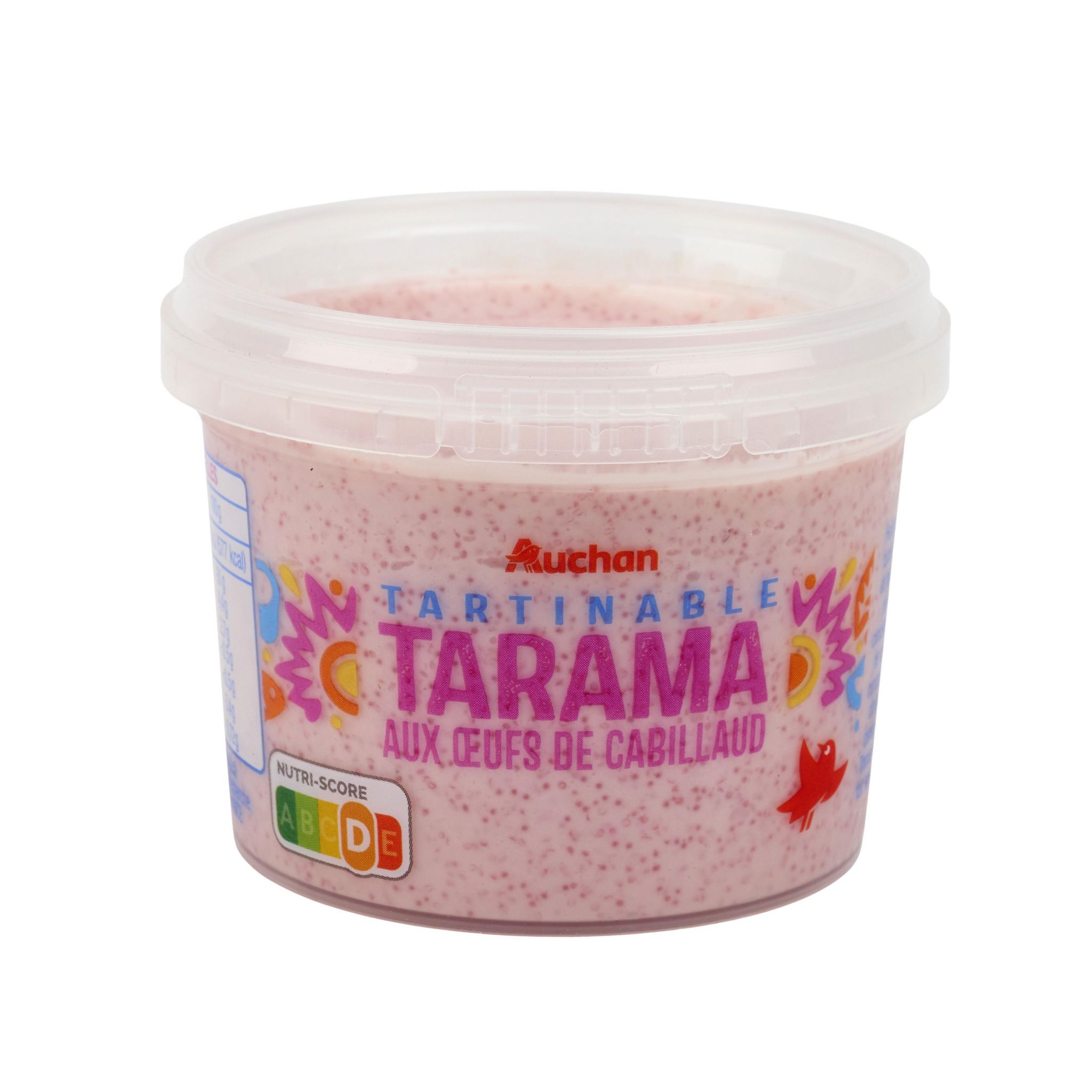 Voir la diapositive 2 : AUCHAN Tartinables tarama aux œufs de cabillaud 100g