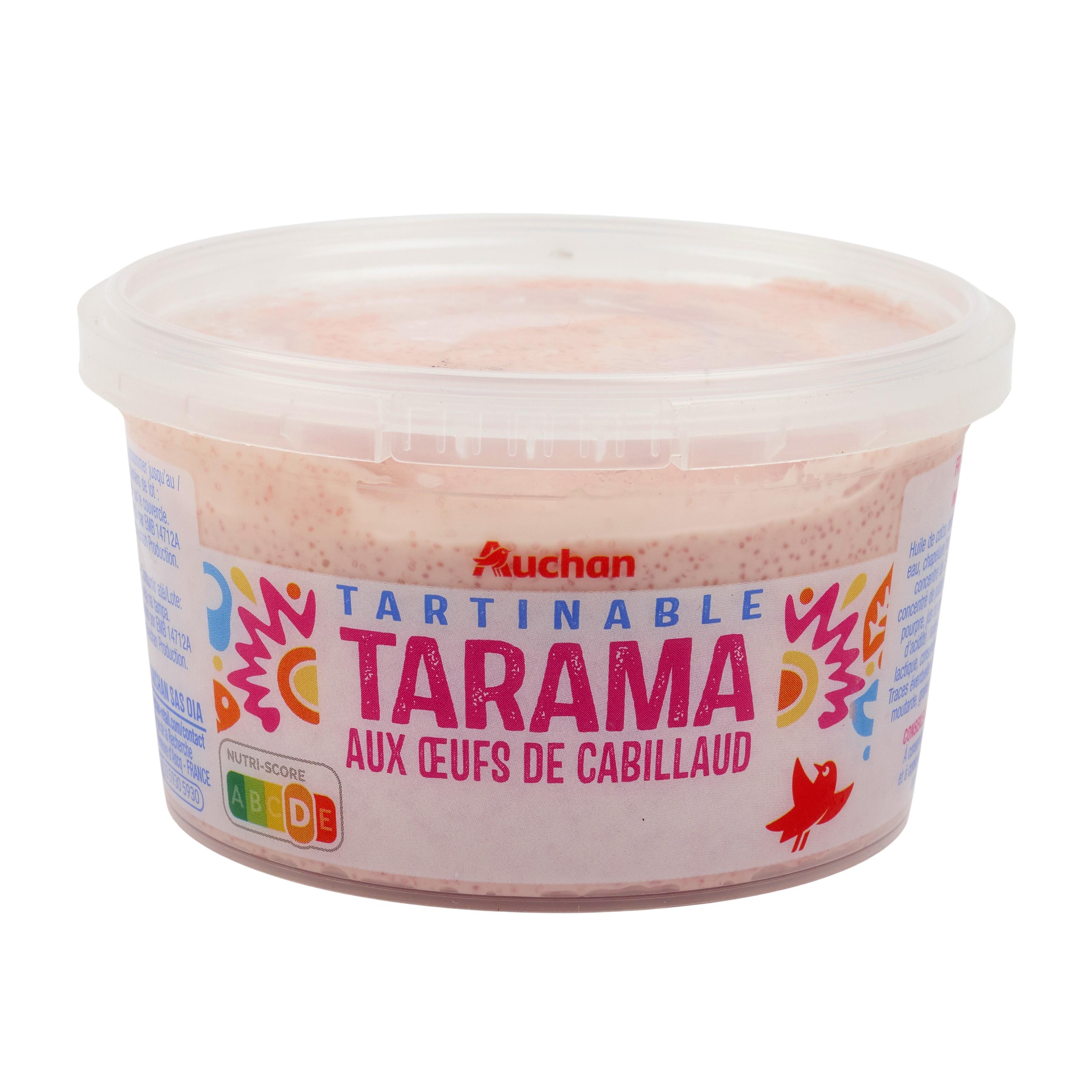Voir la diapositive 3 : AUCHAN Tartinable tarama aux œufs de cabillaud 200g