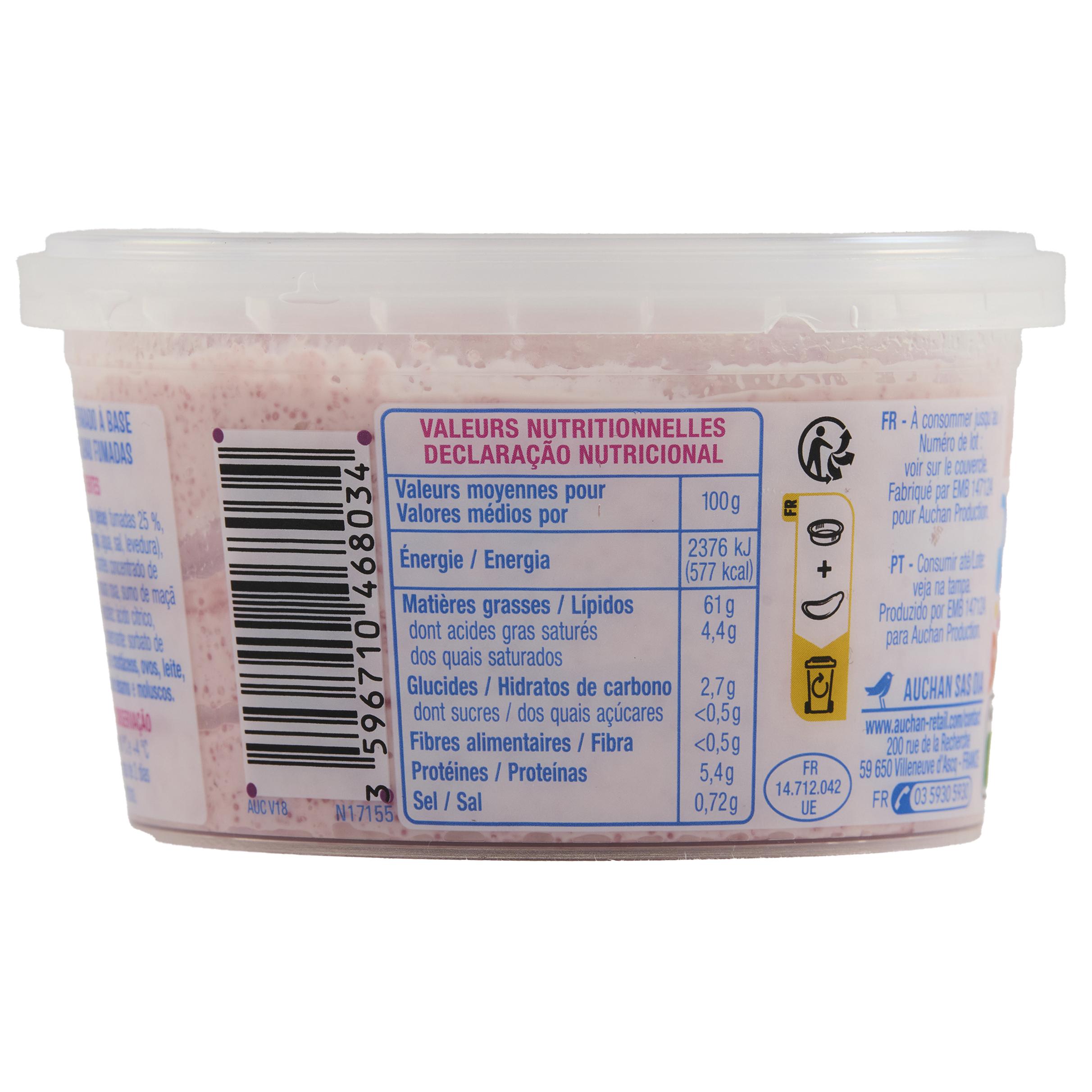 Voir la diapositive 5 : AUCHAN Tartinable tarama aux œufs de cabillaud 200g
