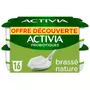 ACTIVIA Probiotiques - Yaourt brassé au bifidus nature 16x125g
