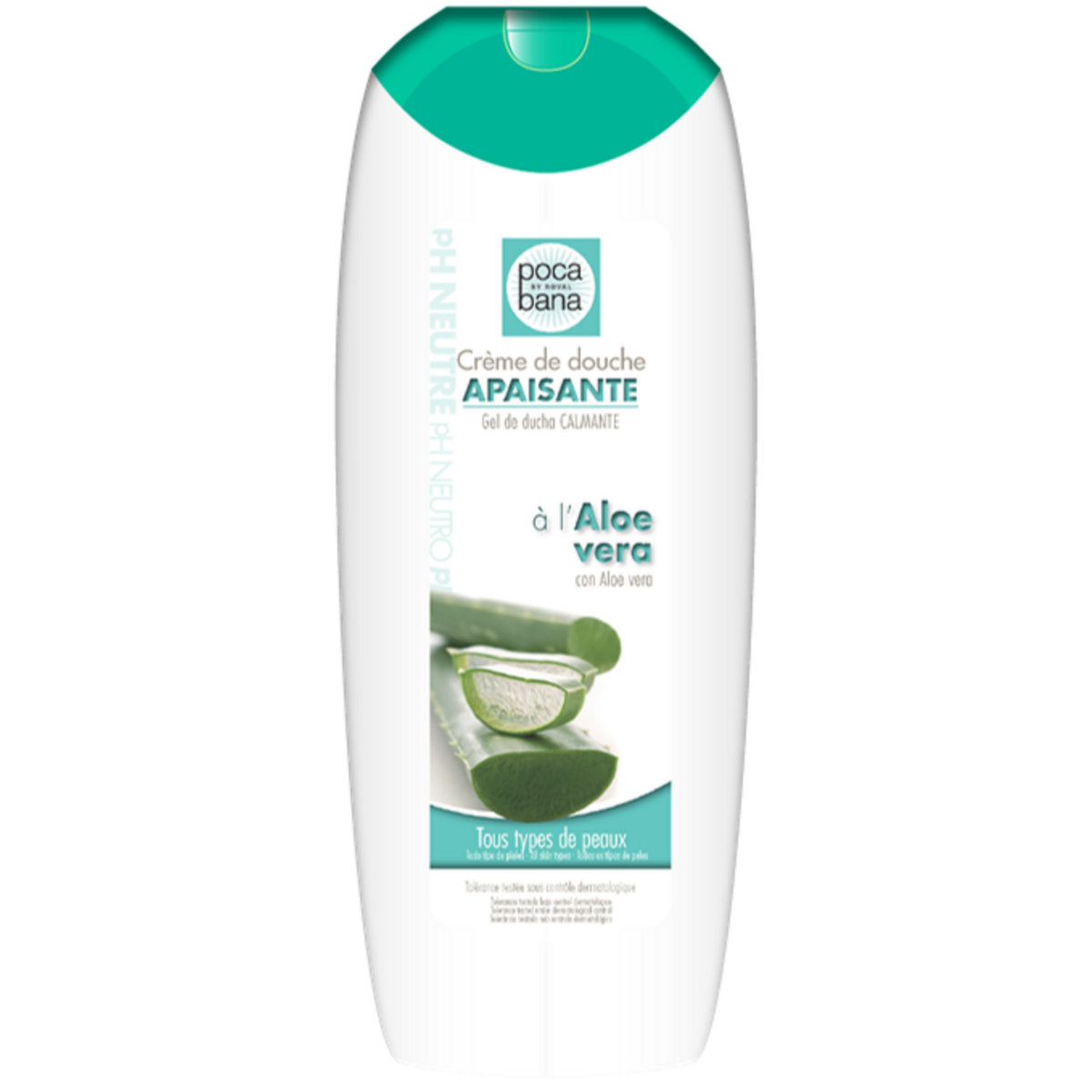 POCABANA Crème de douche apaisante à l'aloé vera 750ml