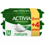 ACTIVIA Probiotiques - Yaourt au bifidus nature 12+4 offerts 16x125g