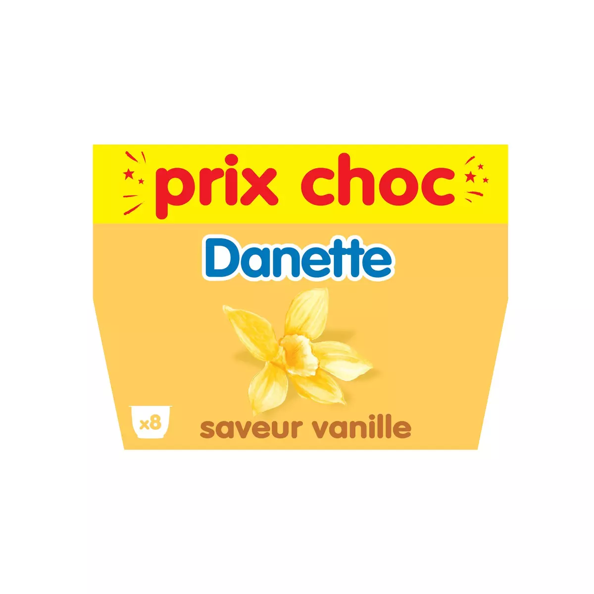 DANETTE Crème dessert vanille 8x125g
