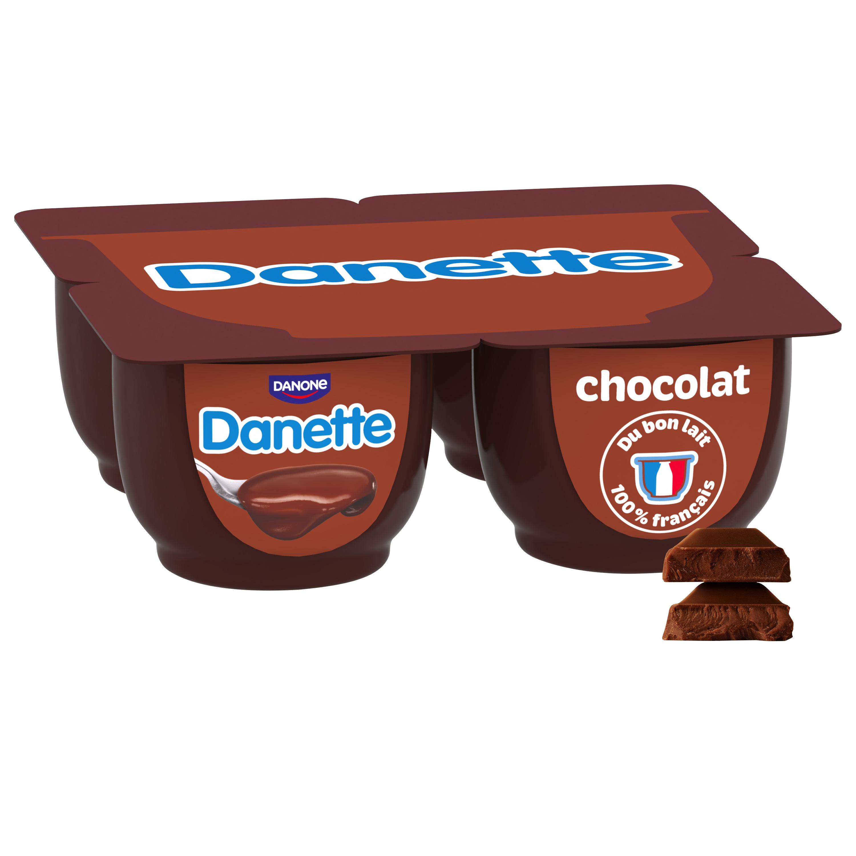 Voir la diapositive 2 : DANETTE Crème dessert chocolat 4x125g