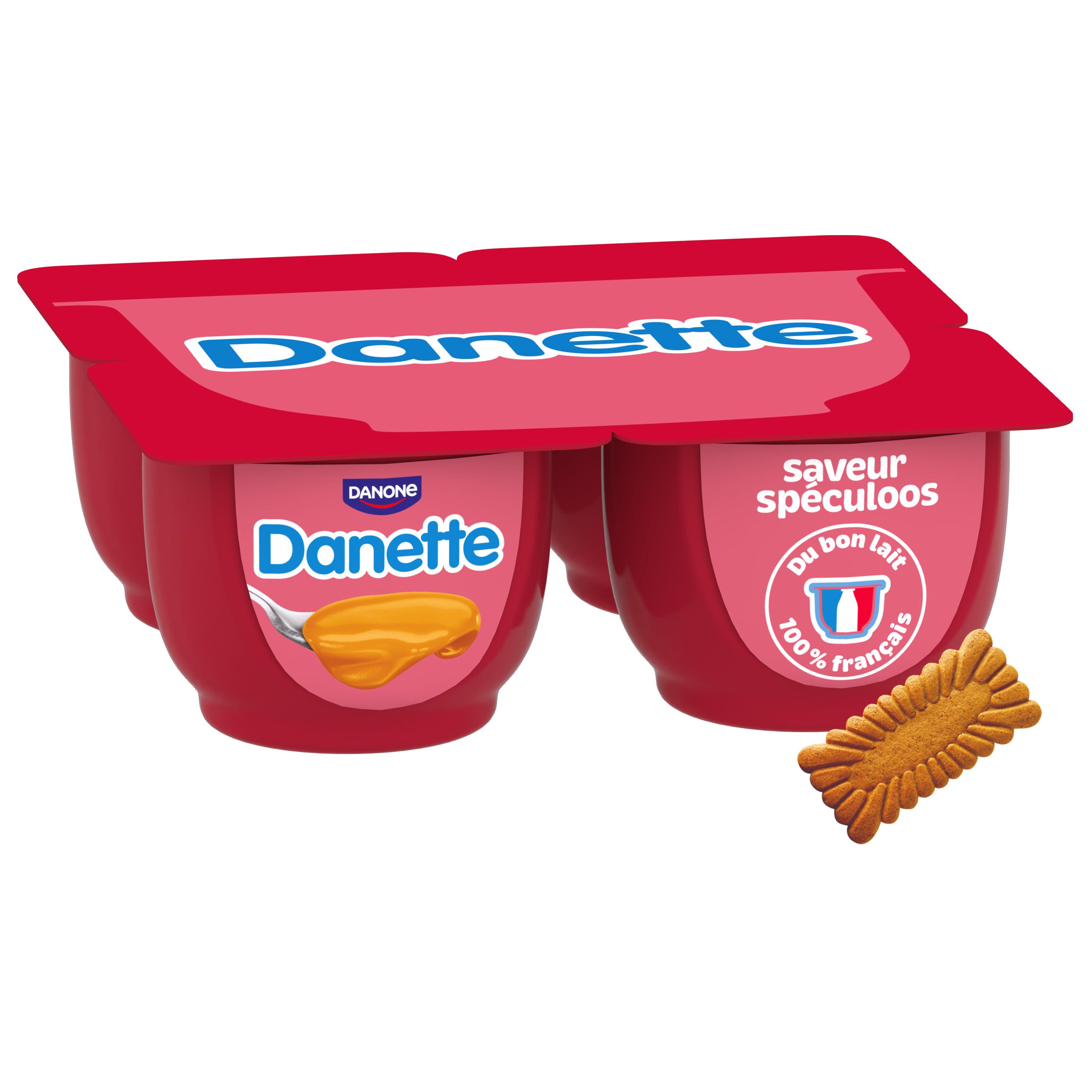 Voir la diapositive 2 : DANETTE Crème dessert saveur speculoos 4x125g