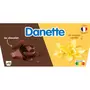 DANETTE Crème dessert chocolat vanille 12x115g