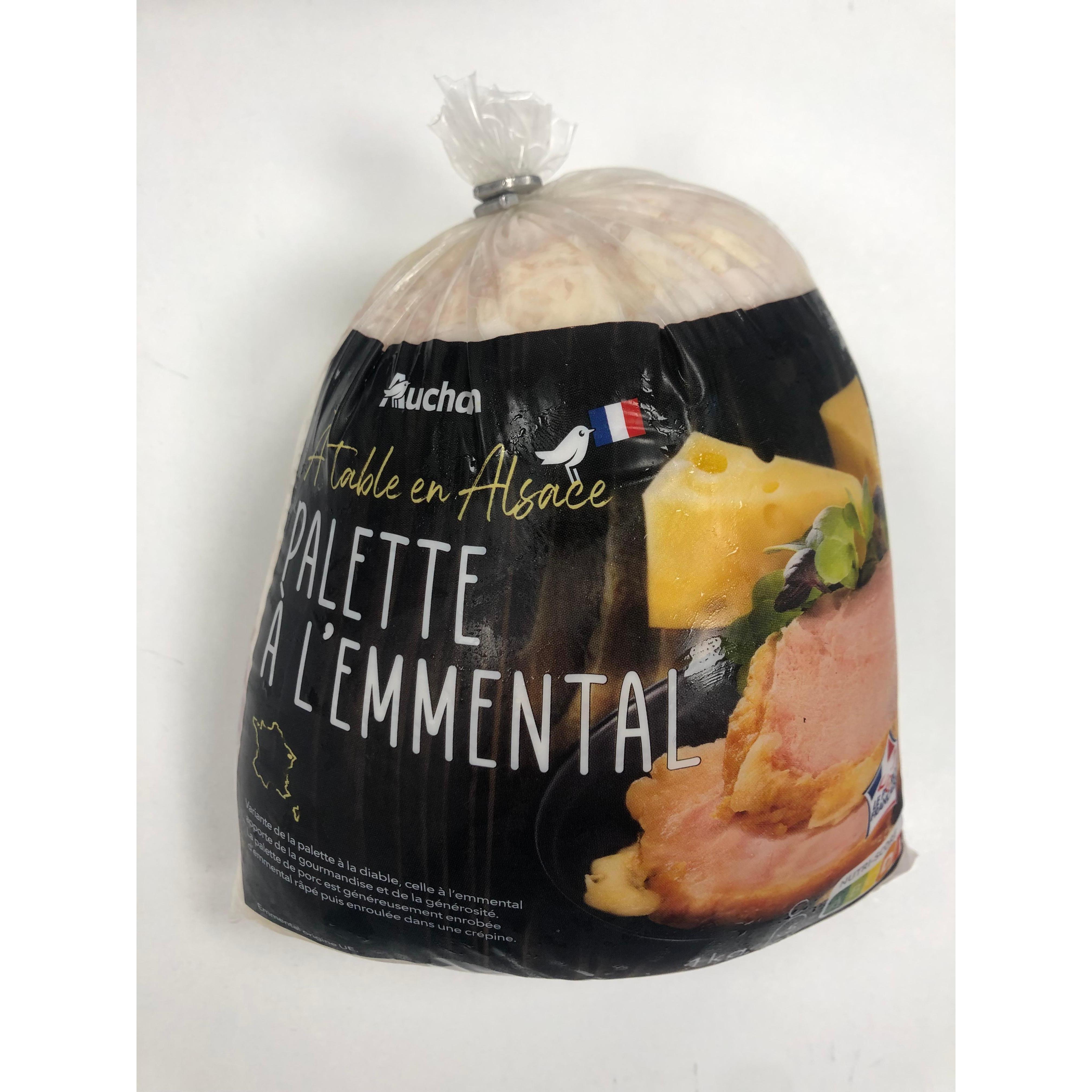 Voir la diapositive 2 : AUCHAN Palette à l'emmental à l'alsacienne 1 pièce 1kg