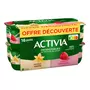 ACTIVIA Probiotiques - Yaourt au bifidus panaché vanille framboise 16x125g