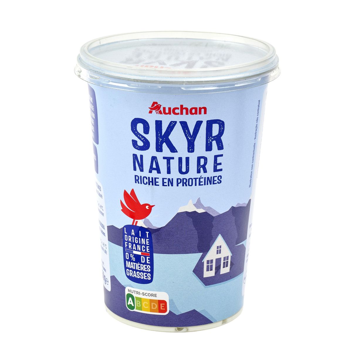 AUCHAN Skyr nature 0% MG 450g