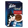 FELIX Soup sélection de la campagne pour chat 6 sachets 288g