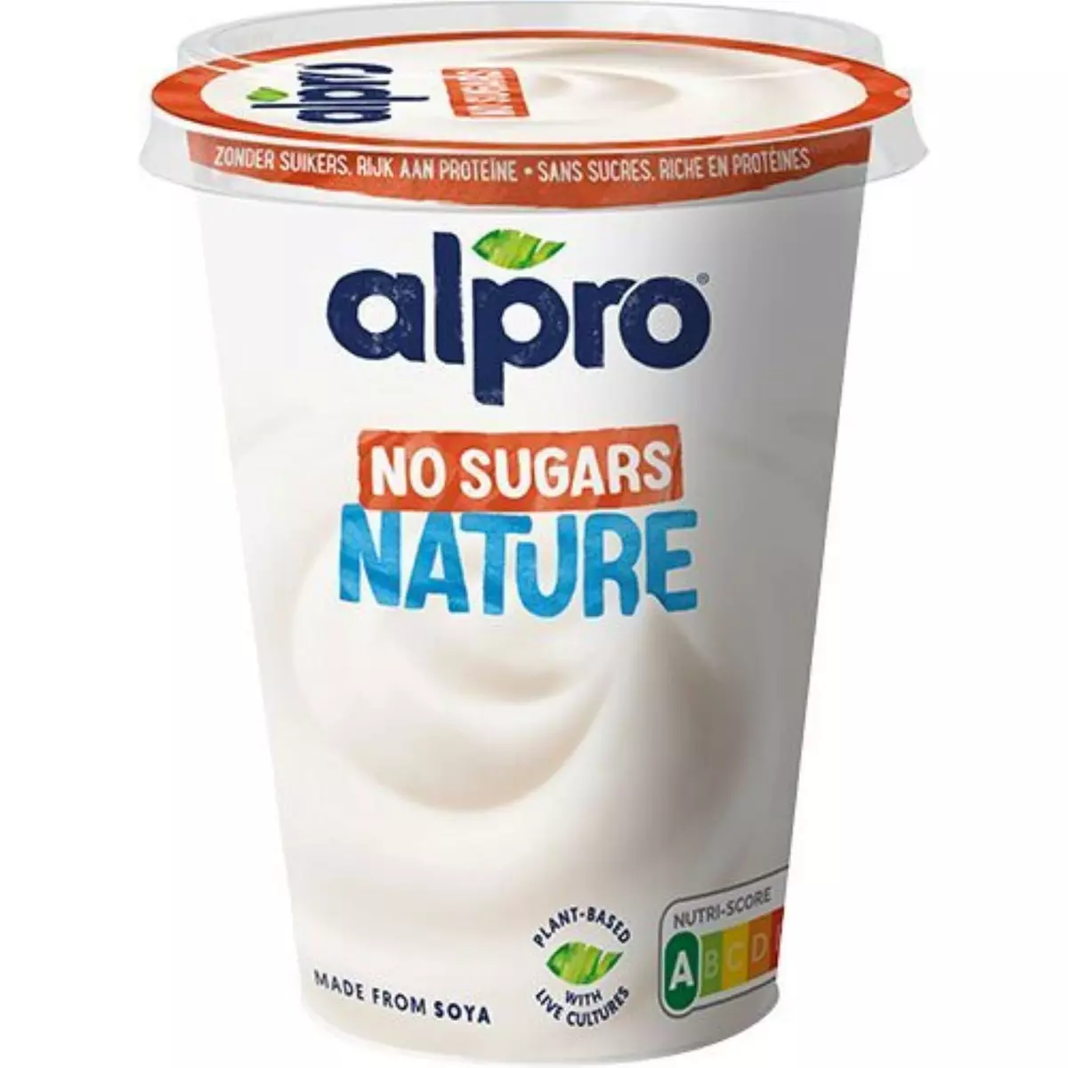 ALPRO Dessert végétal soja nature sans sucres 500g
