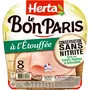 HERTA Le bon Paris Jambon cuit à l'étouffé sans nitrite 8 tranches 280g