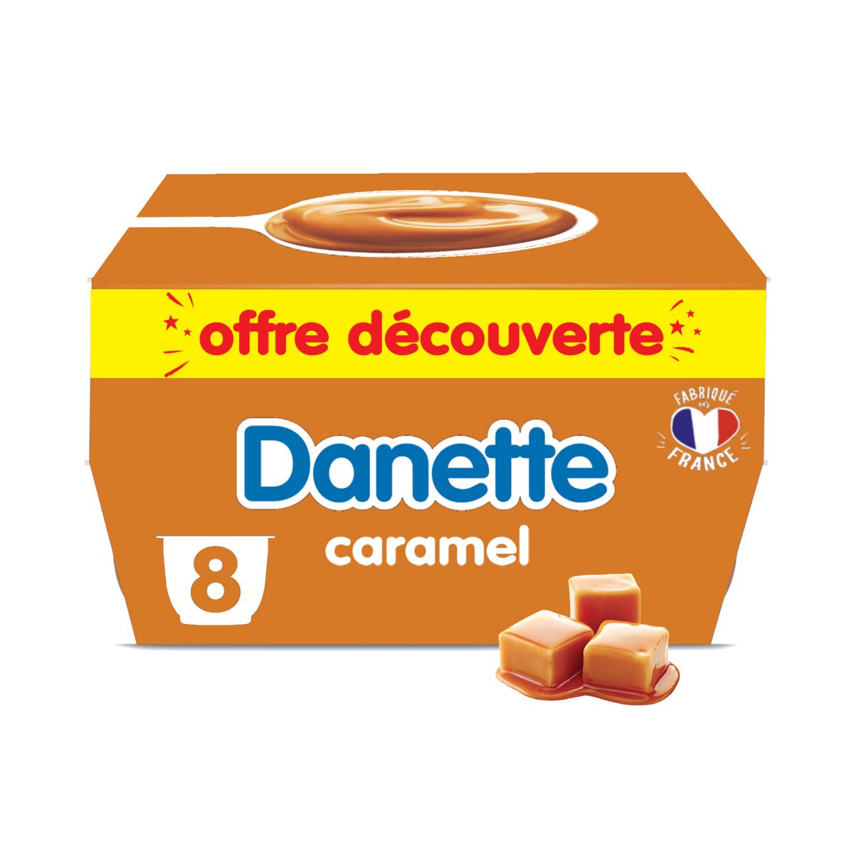 DANETTE Crème dessert au caramel 8x125g