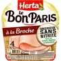 HERTA Le bon Paris jambon cuit à la broche sans nitrite 4 tranches 140g