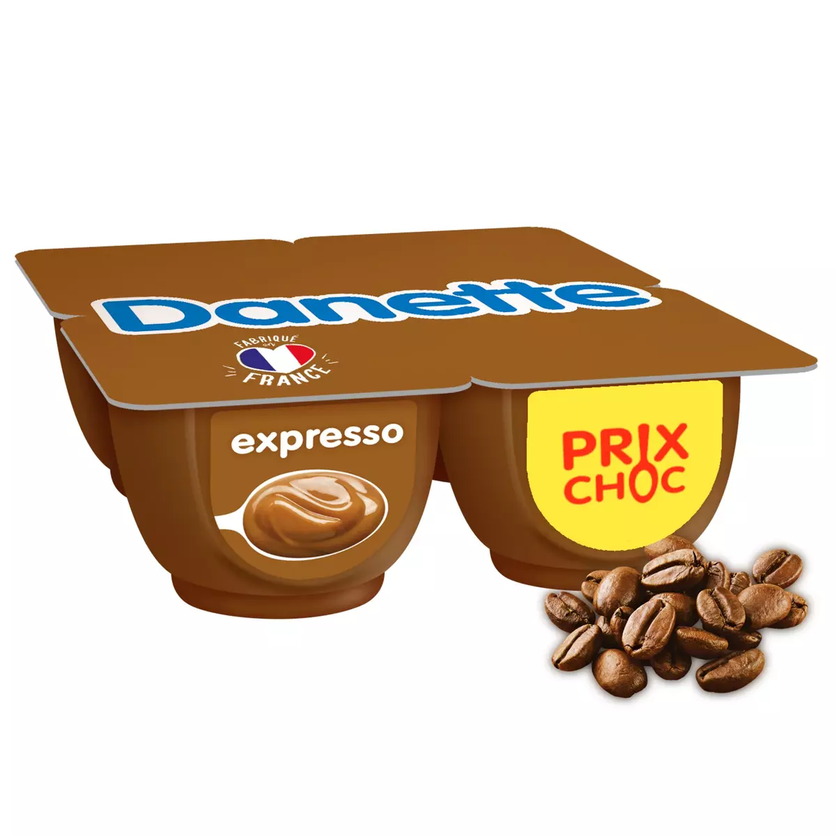 DANETTE Crème dessert café expresso 4x125g