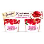 LA FERMIERE Yaourt à la framboise 2x150g 2x150g