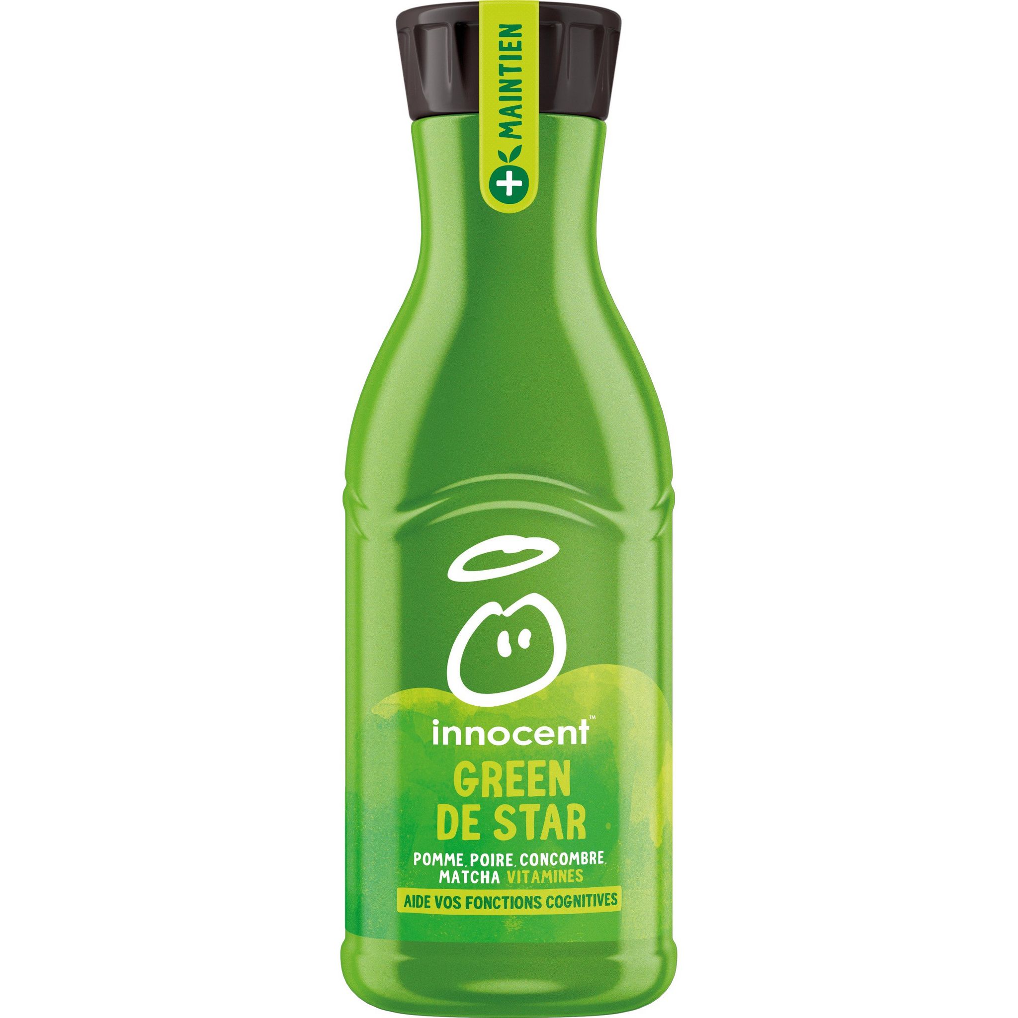 Voir la diapositive 2 : INNOCENT Jus matière green pomme poire concombre matcha 75cl