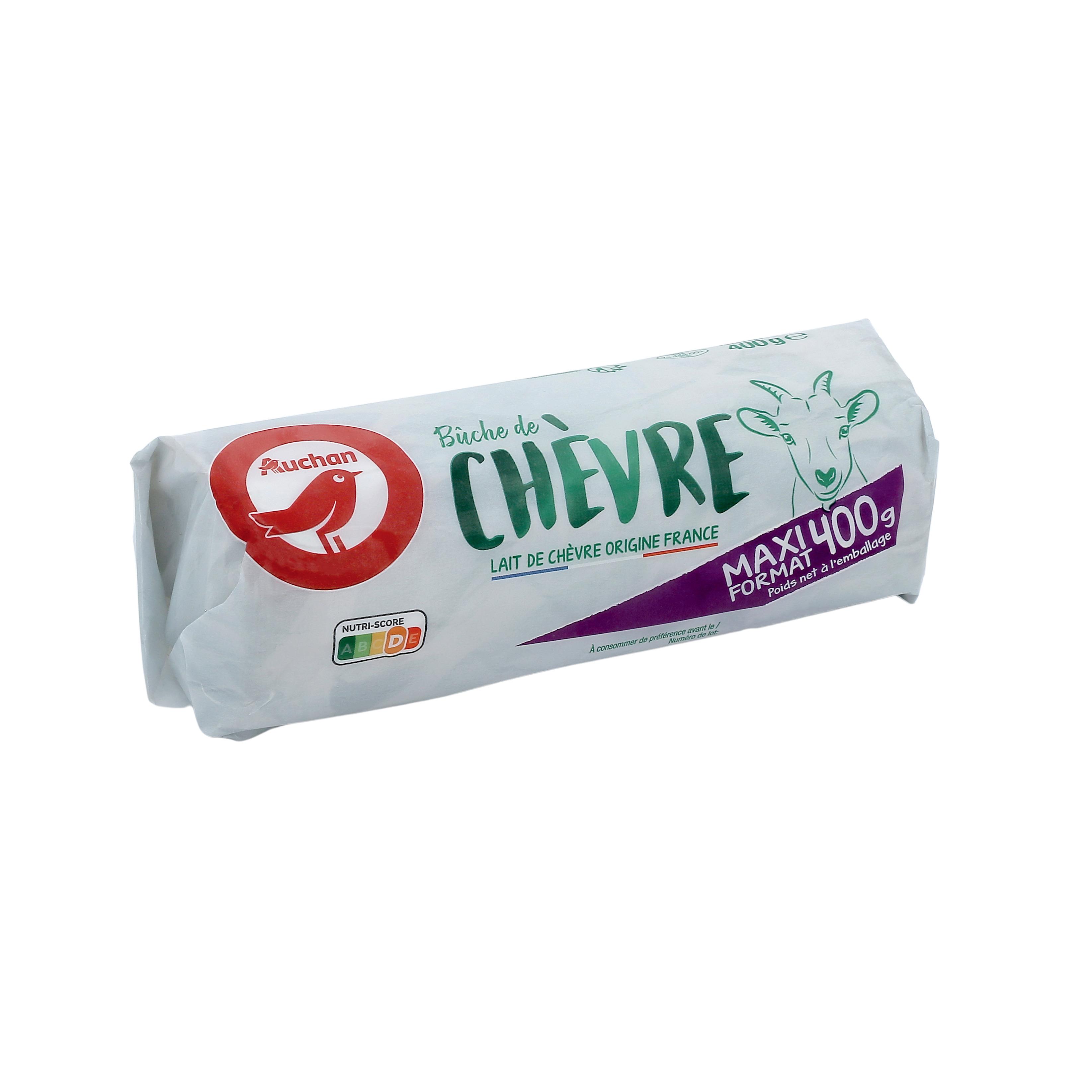 Voir la diapositive 3 : AUCHAN Bûche de chèvre fondante 400g