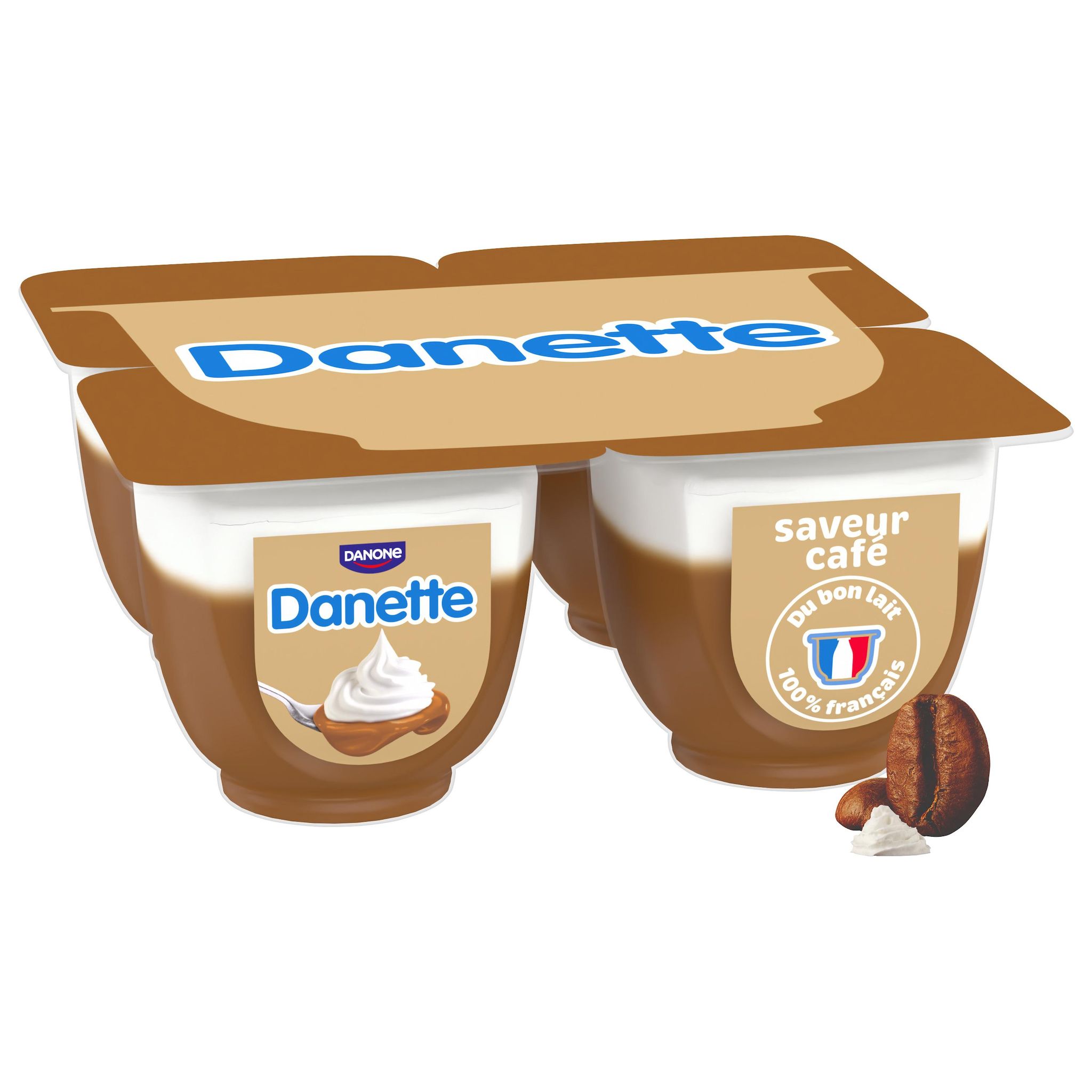 DANETTE Crème dessert café 4x100g