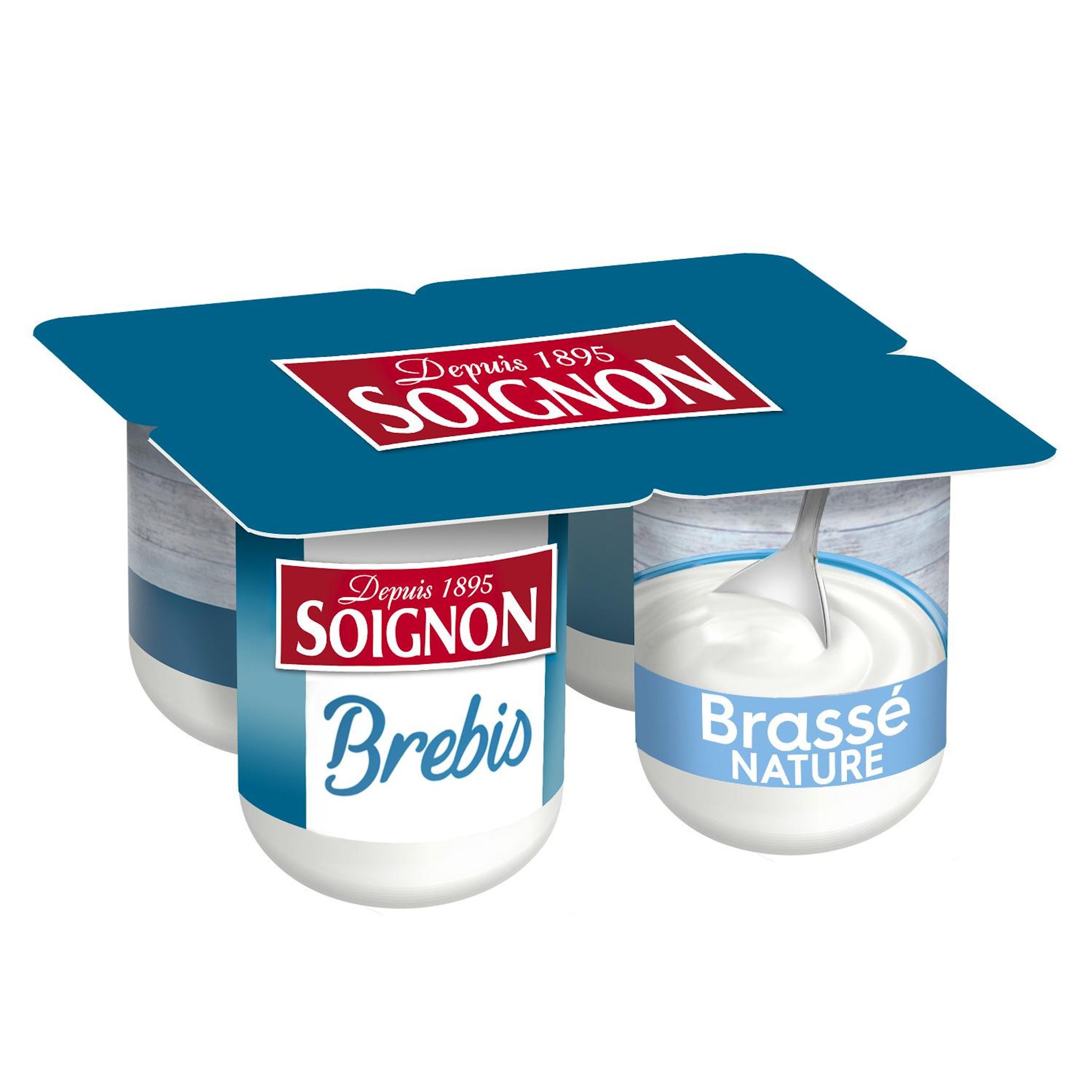SOIGNON Brassé au lait de brebis nature 4x110g