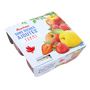 Voir la diapositive 3 : AUCHAN Spécialité pomme fraise sans sucres ajoutés 4x100g