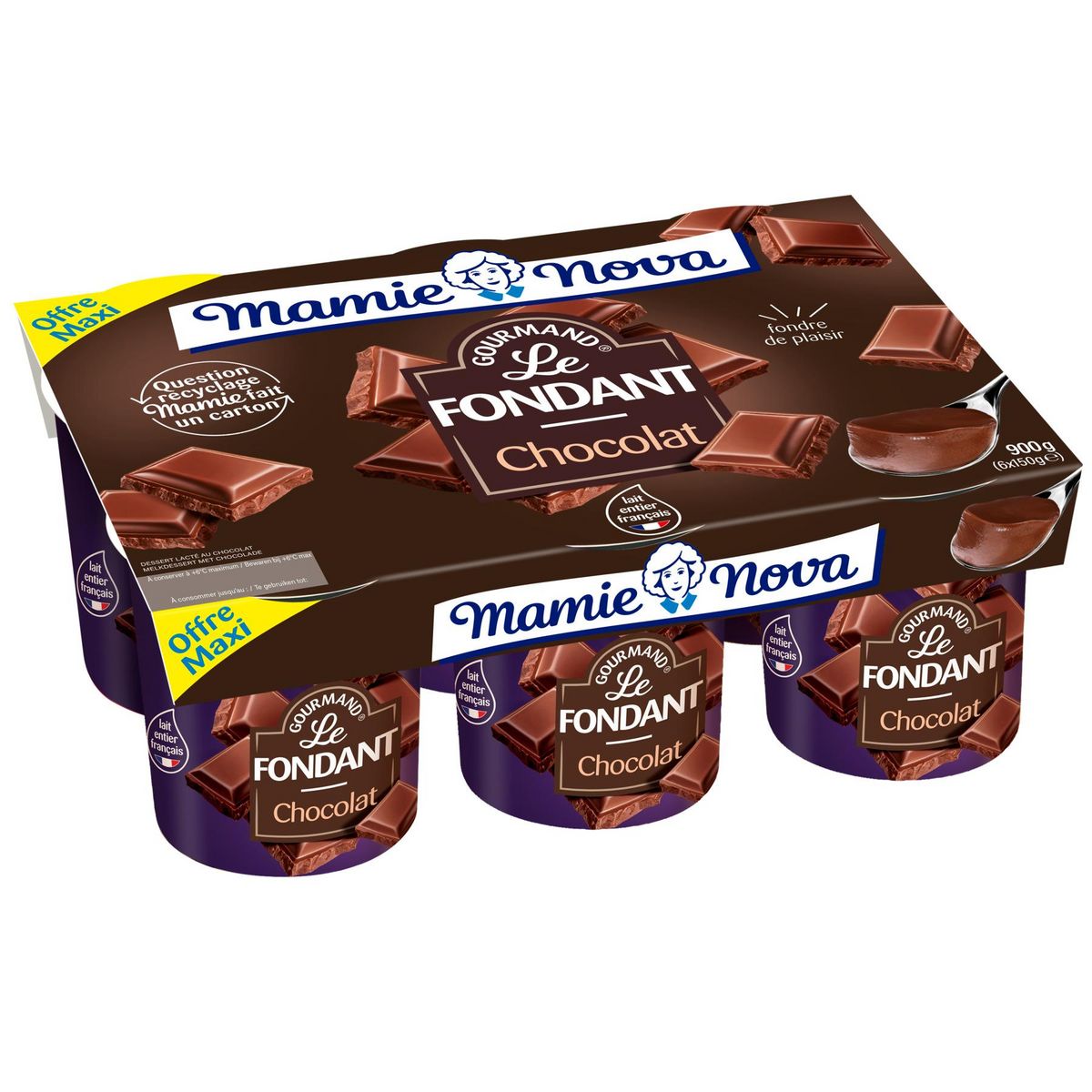 MAMIE NOVA Dessert fondant au chocolat 6x150g