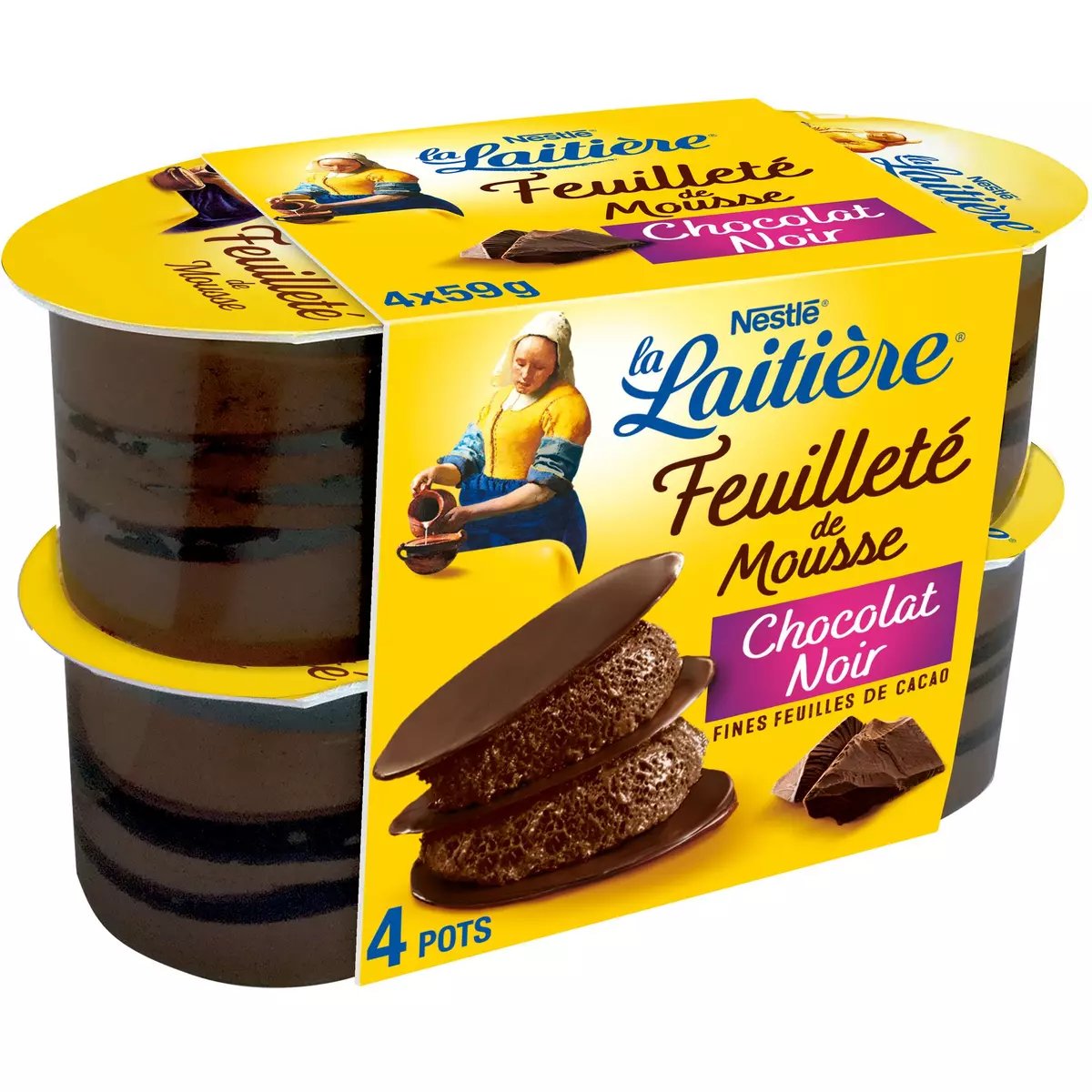 La Laitière Le grand pot mousse chocolat au lait - Nestlé - 170g