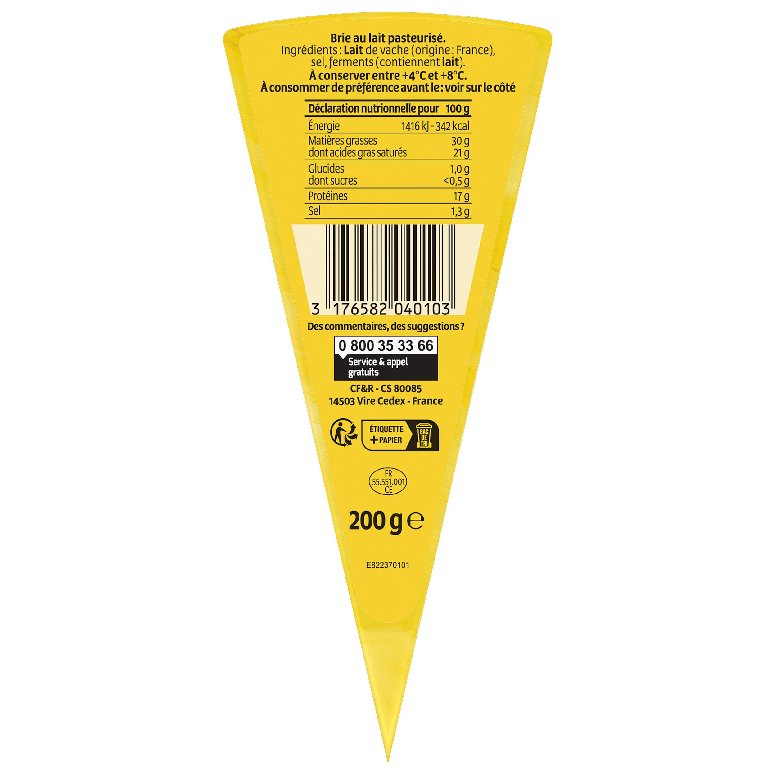 Voir la diapositive 3 : COEUR DE LION Pointe de brie 200g