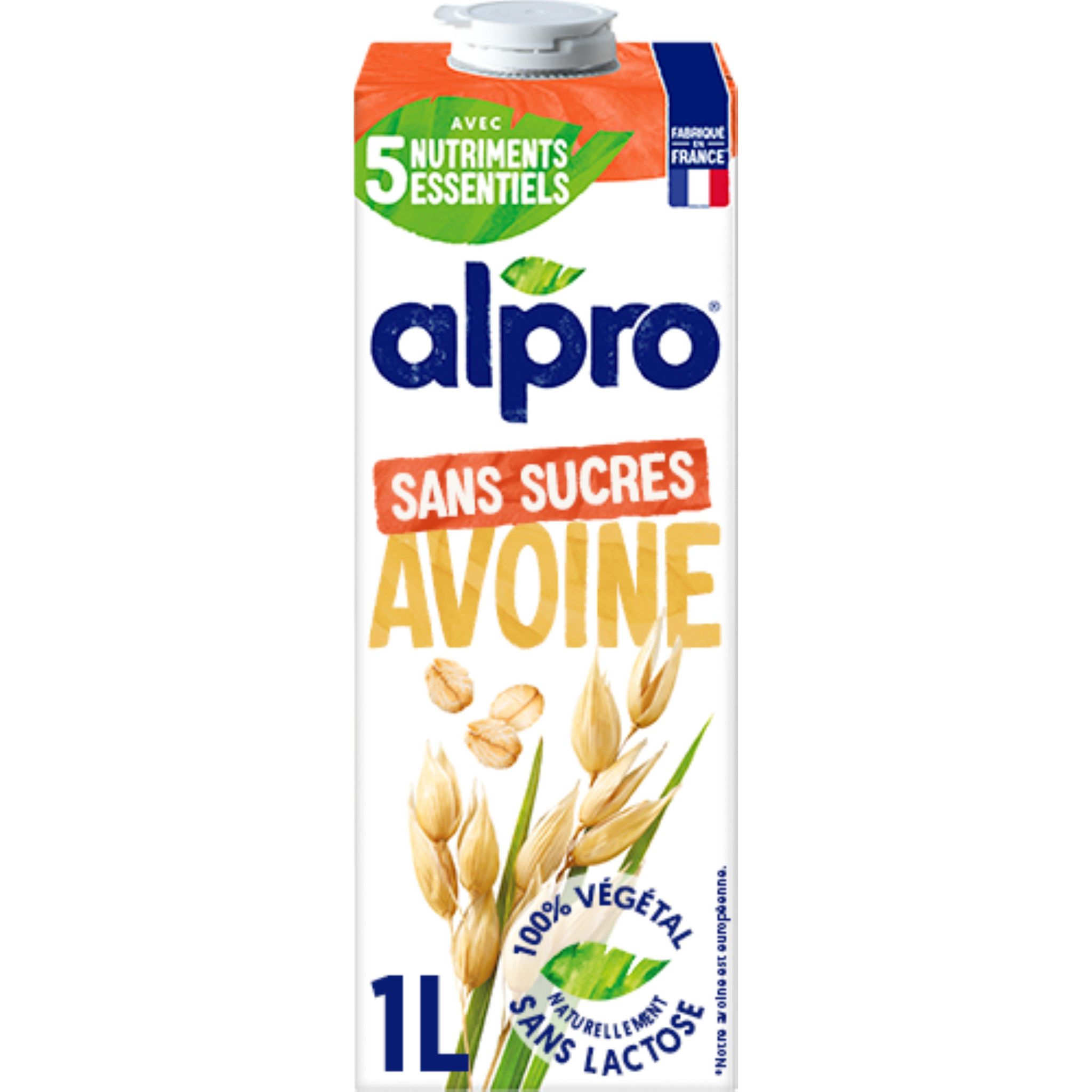 Voir la diapositive 2 : ALPRO Boisson végétale à l'avoine sans sucres 1l